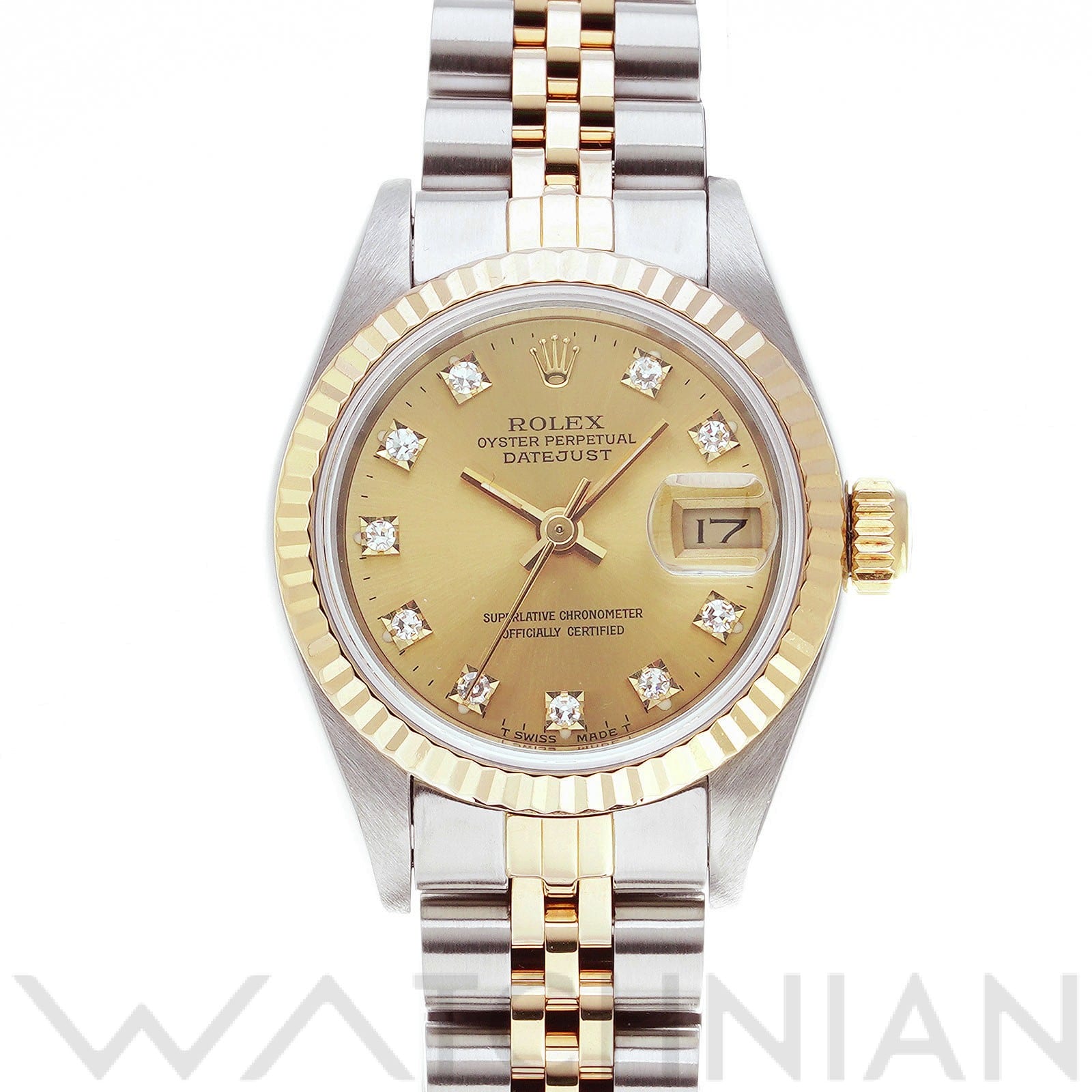 ロレックス / ROLEX デイトジャスト 69173G シャンパン/ダイヤモンド レディース 時計 【中古】【wristwatch】