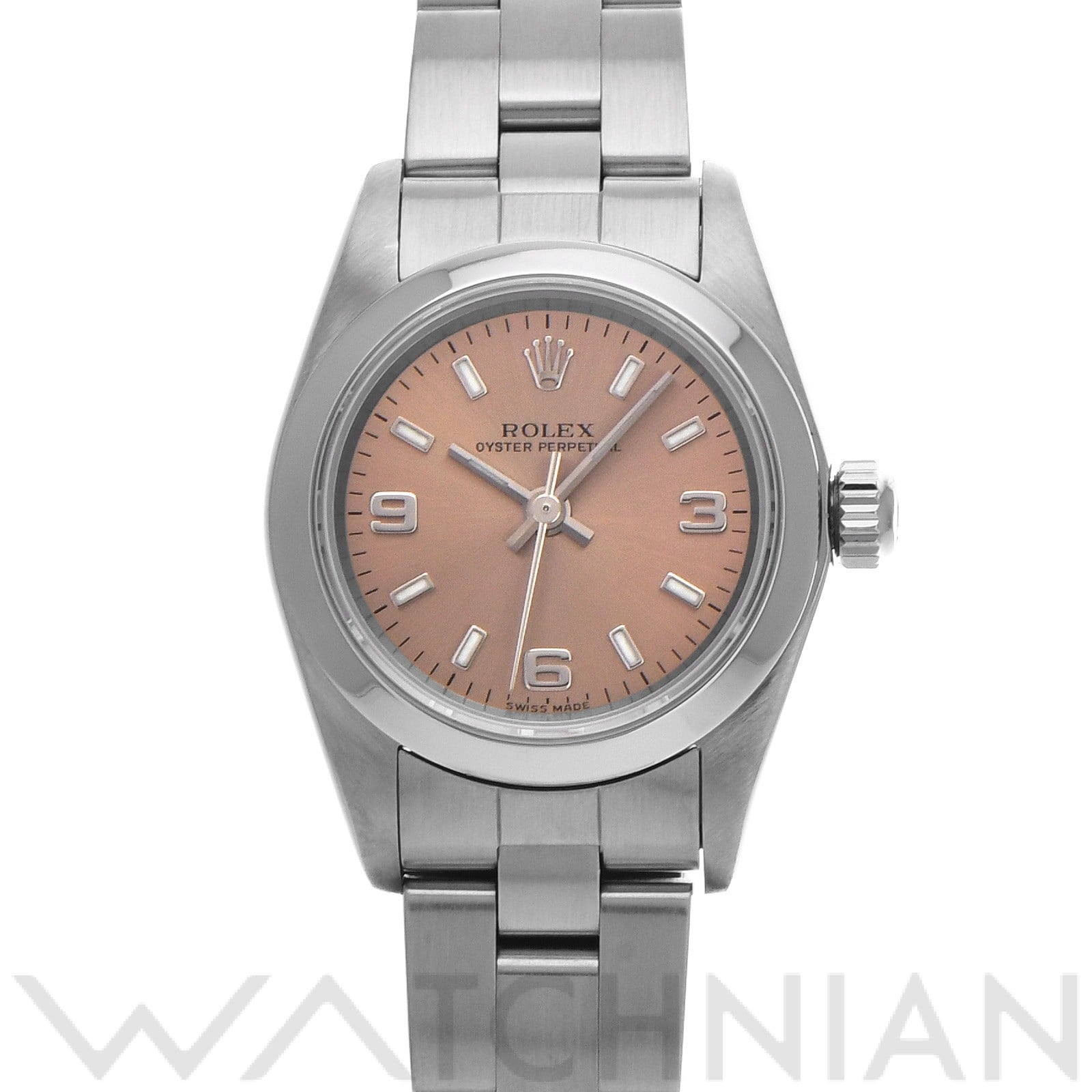 オイスターパーペチュアル 76080 K番(2001年頃製造) ピンク ロレックス ROLEX レディース 【中古】