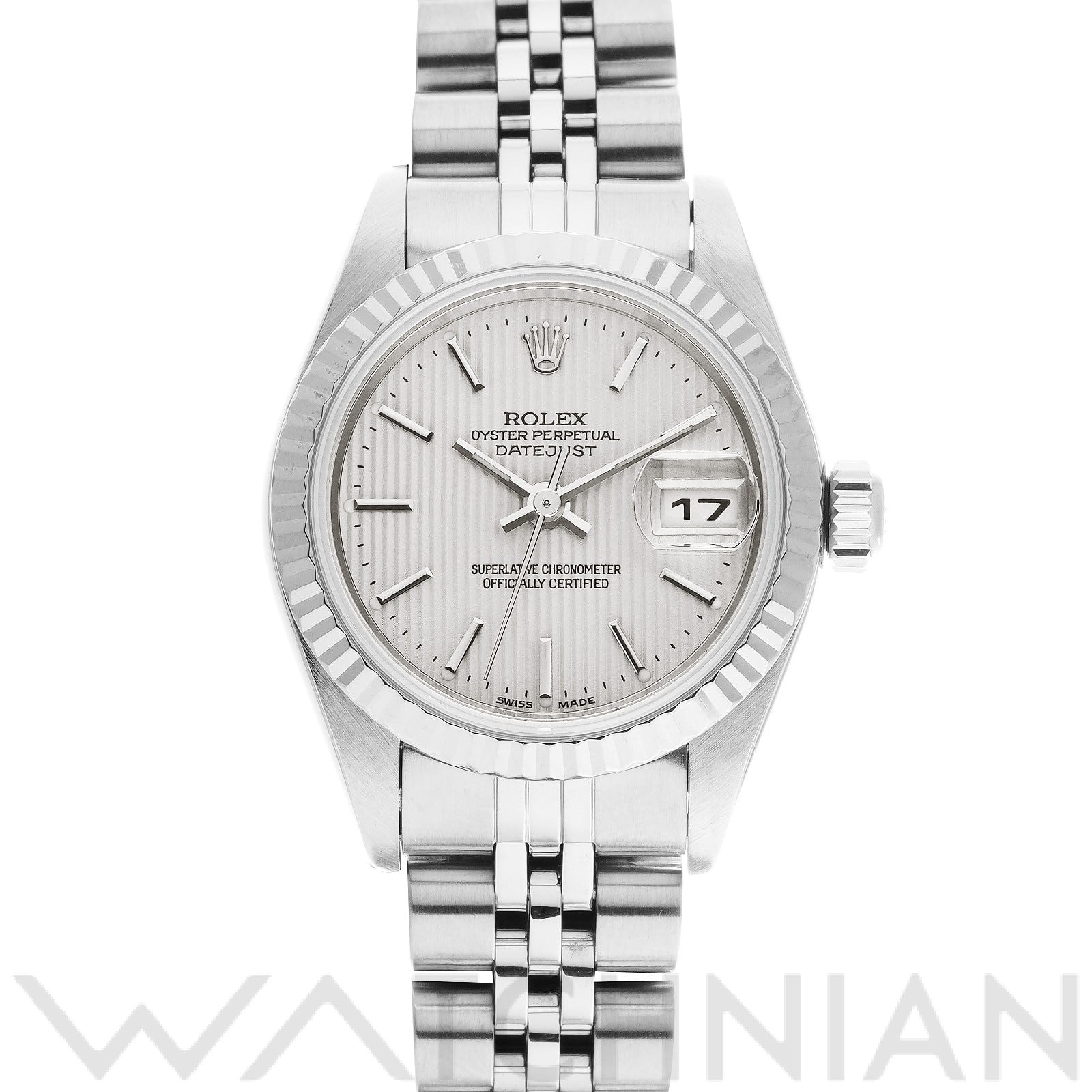 ロレックス デイトジャスト 26 79174 シルバータペストリー レディース 時計 【中古】【wristwatch】