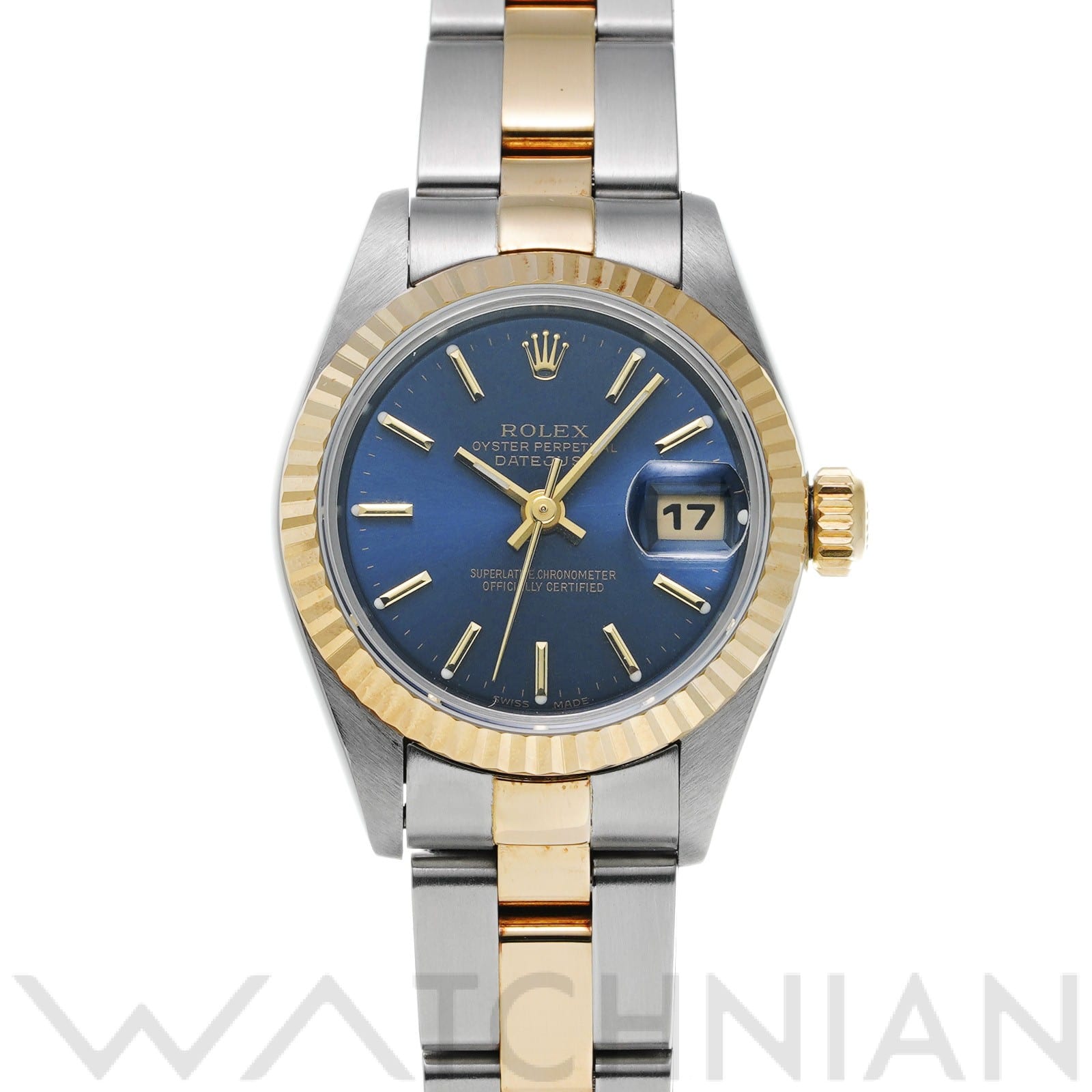 ロレックス デイトジャスト 69173 ブルー レディース 時計 【中古】【wristwatch】