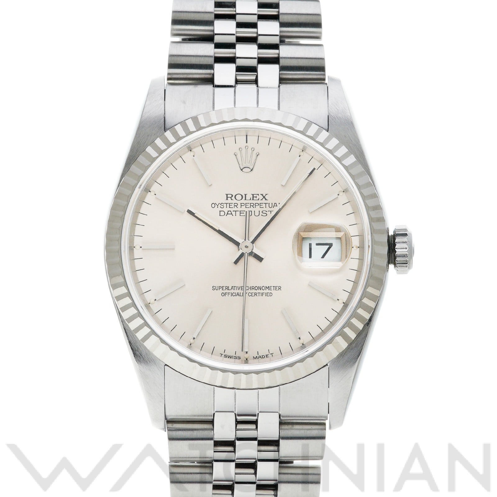 ロレックス デイトジャスト 36 16234 シルバー メンズ 時計 【中古】【wristwatch】