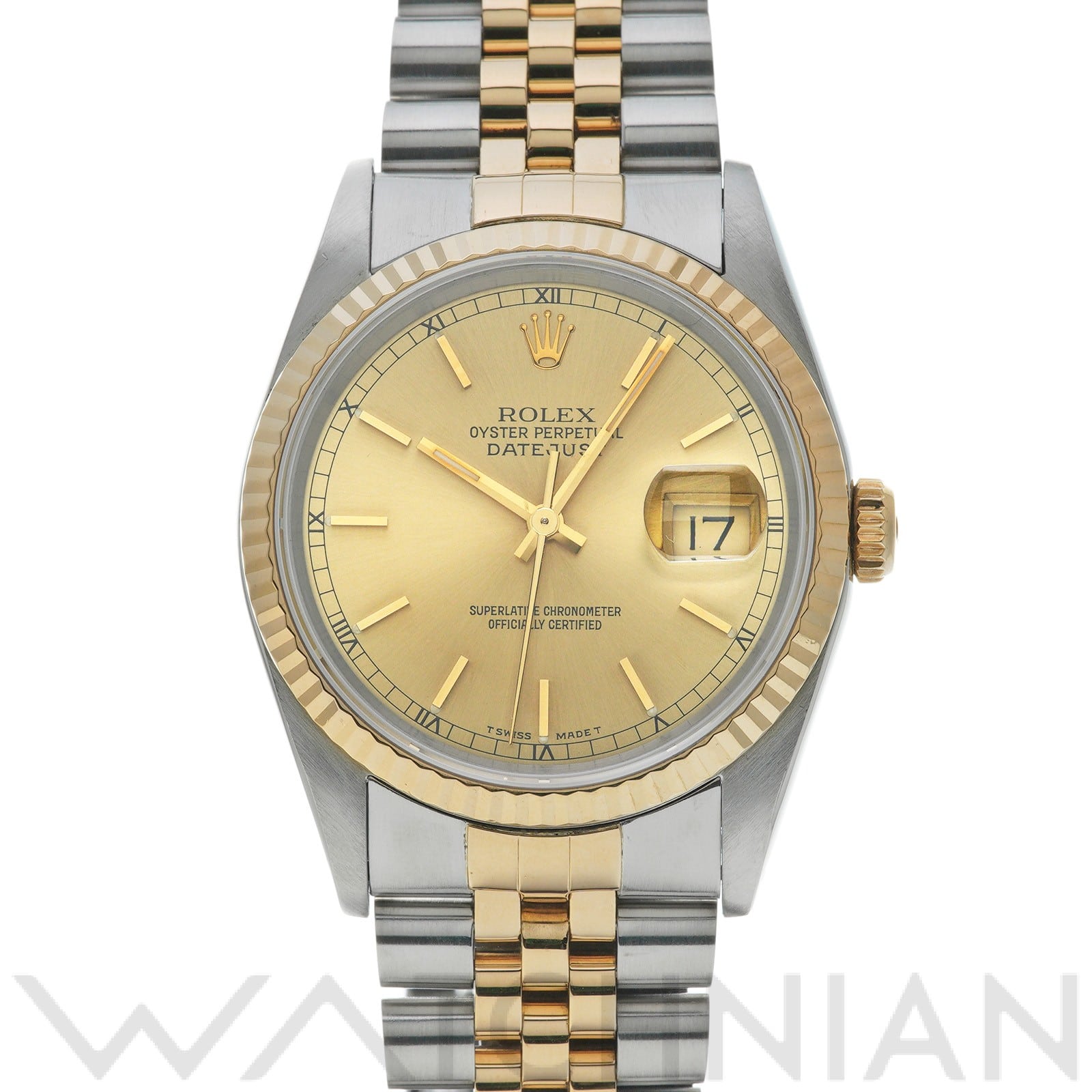 ロレックス デイトジャスト 36 16233 シャンパン メンズ 時計 【中古】【wristwatch】