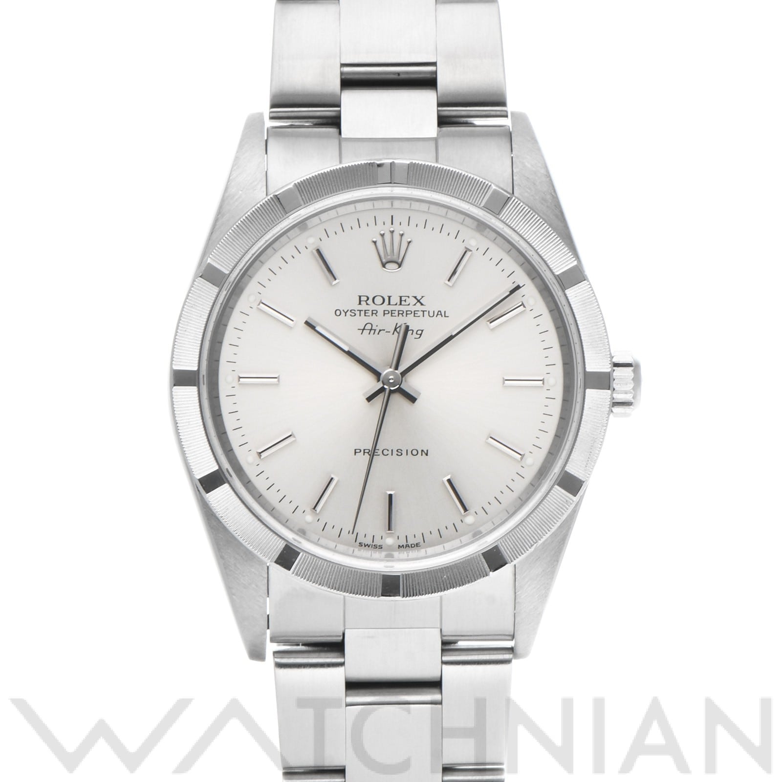 エアキング 14010 P番(2000年頃製造) シルバー ロレックス ROLEX メンズ 【中古】