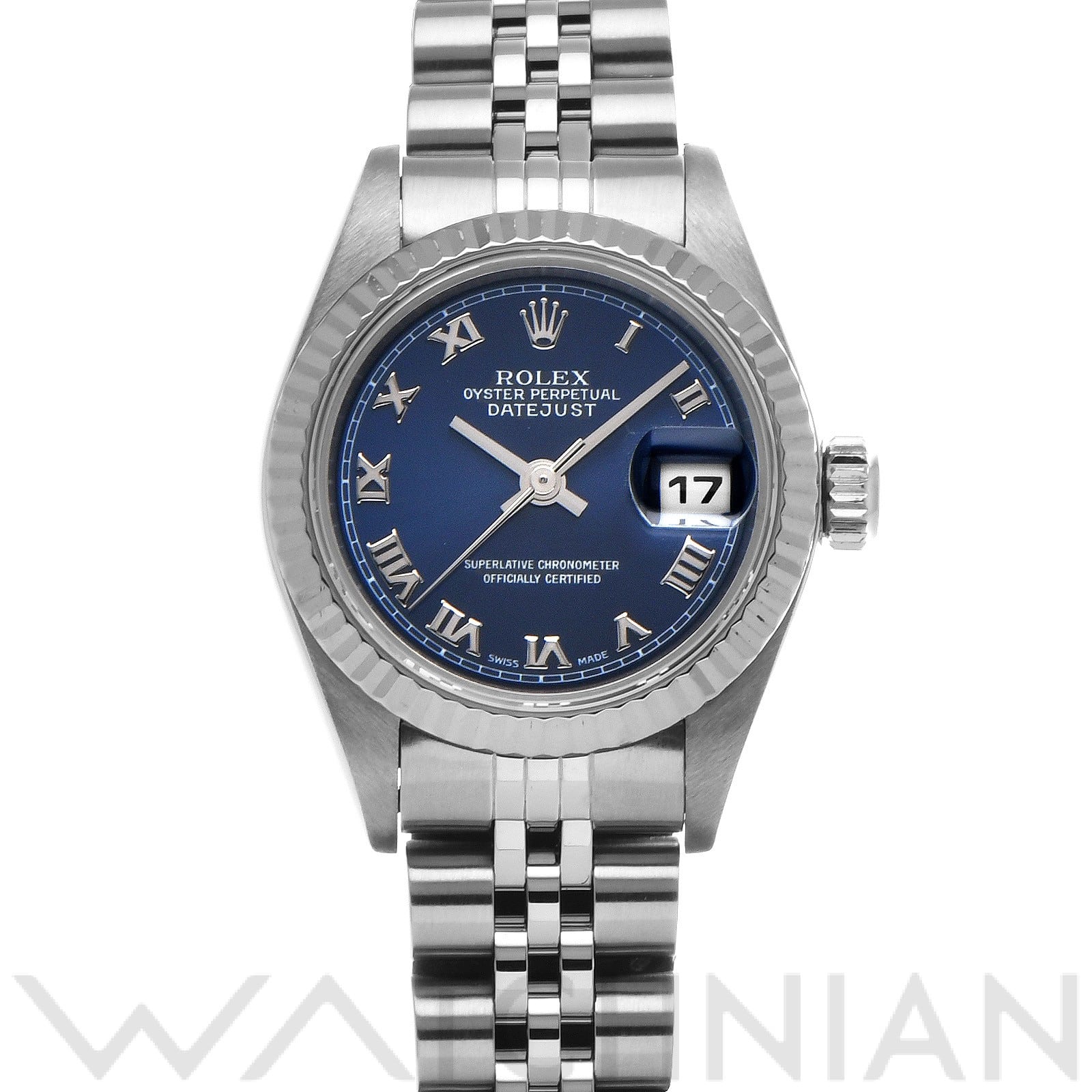 ロレックス デイトジャスト 26 79174 ブルー レディース 時計 【中古】【wristwatch】