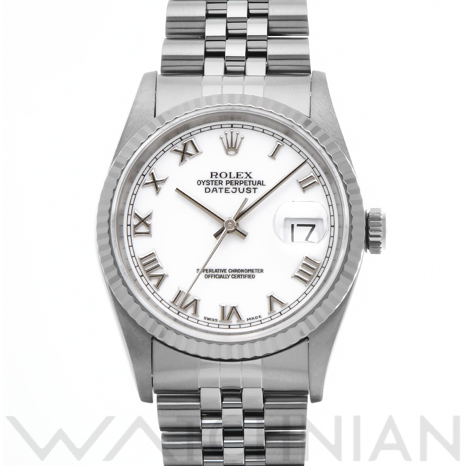 ロレックス デイトジャスト 36 16234 ホワイト メンズ 時計 【中古】【wristwatch】