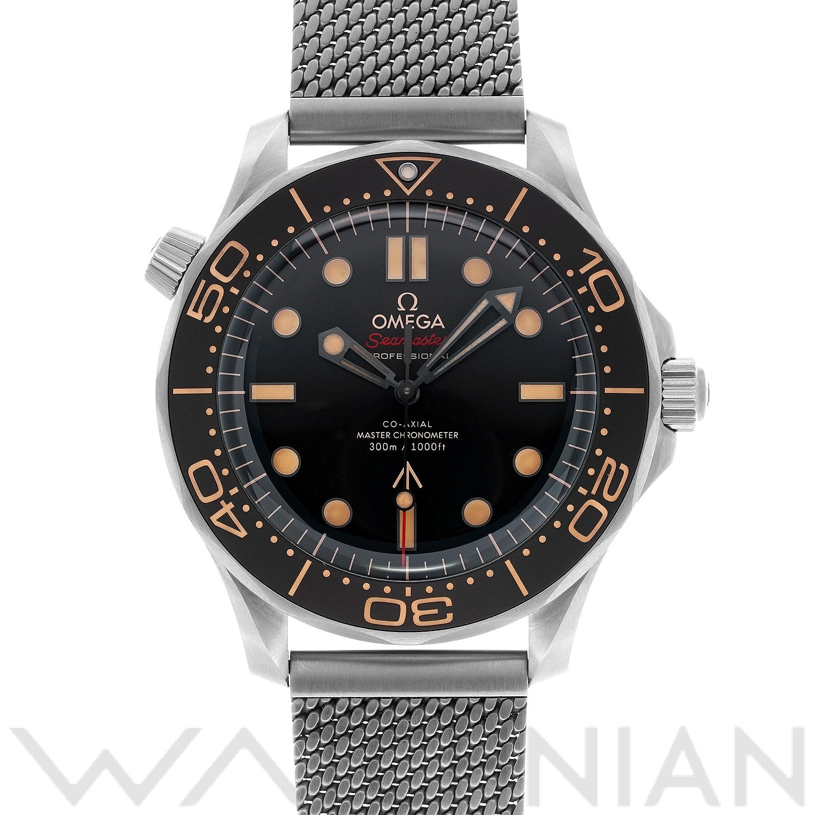 シーマスター ダイバー300 コーアクシャル マスタークロノメーター 007 210.90.42.20.01.001 ブラウン オメガ OMEGA メンズ 【中古】