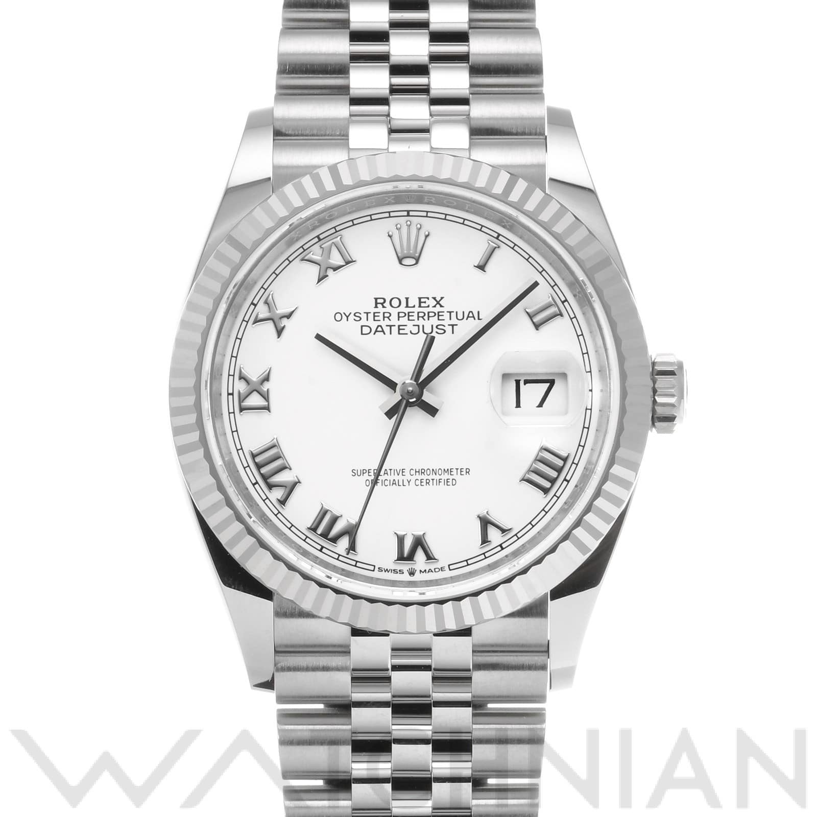 ロレックス デイトジャスト 126234 ホワイト メンズ 時計 【中古】【wristwatch】