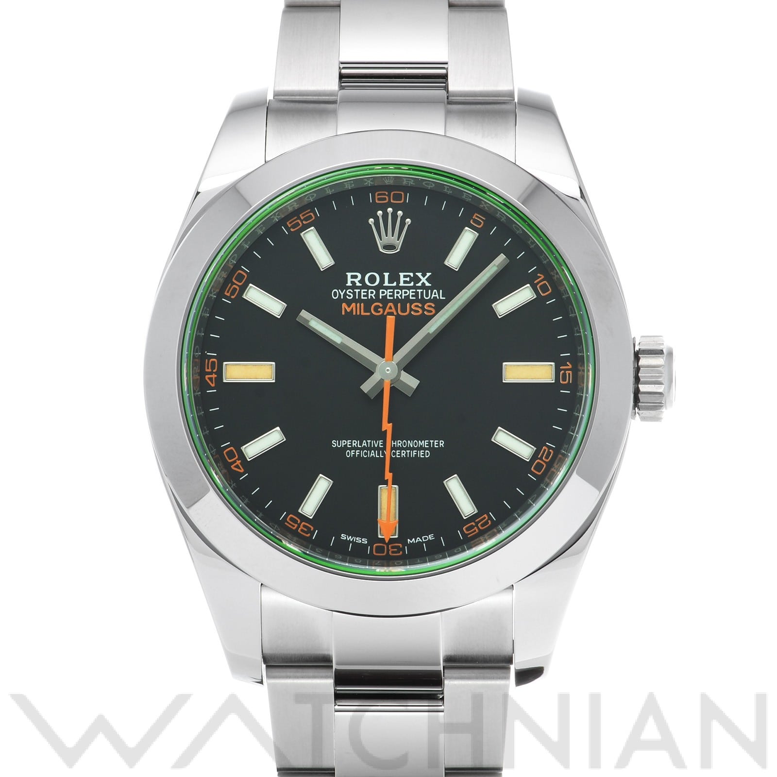 ロレックス / ROLEX ミルガウス 116400GV ブラック メンズ 時計 【未使用】【wristwatch】