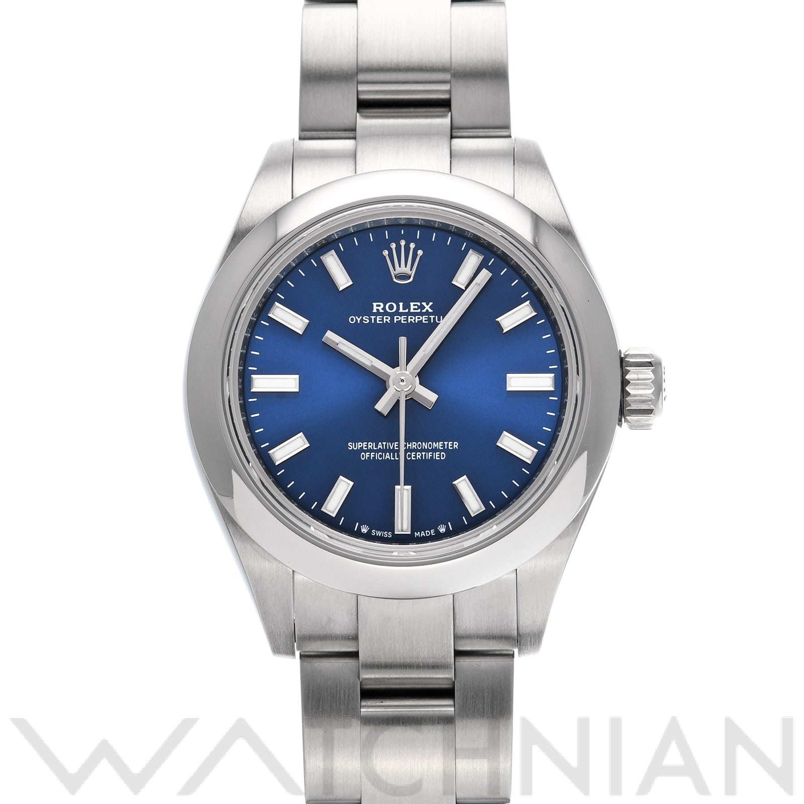 ロレックス オイスターパーペチュアル 28 276200 ブライトブルー レディース 時計 【中古】【wristwatch】