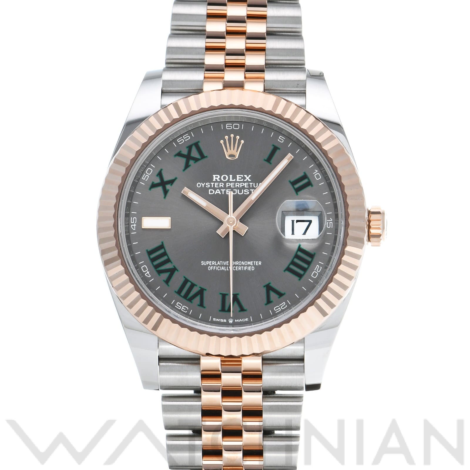 ロレックス デイトジャスト 41 126331 スレート メンズ 時計 【中古】【wristwatch】