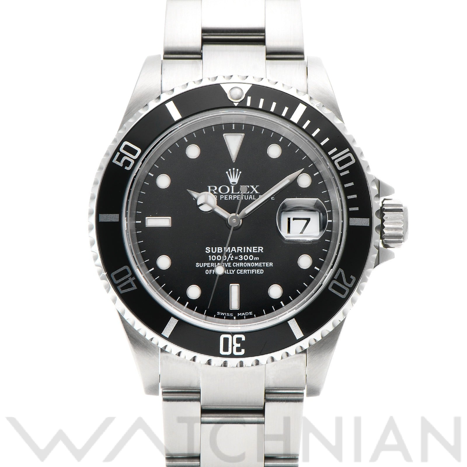 サブマリーナ デイト 16610 Y番(2003年頃製造) ブラック ロレックス ROLEX メンズ 【中古】