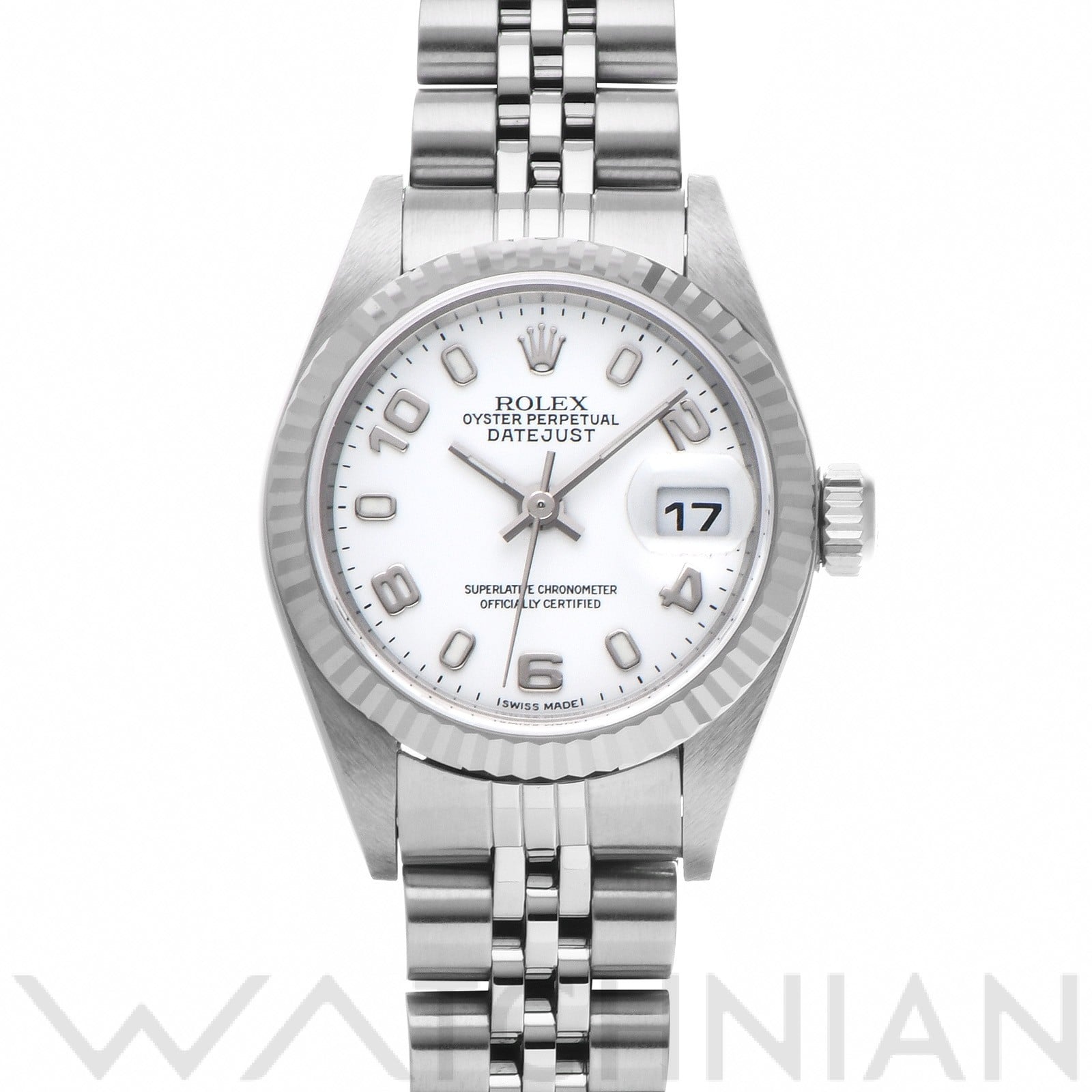 ロレックス デイトジャスト 26 79174 ホワイト レディース 時計 【中古】【wristwatch】