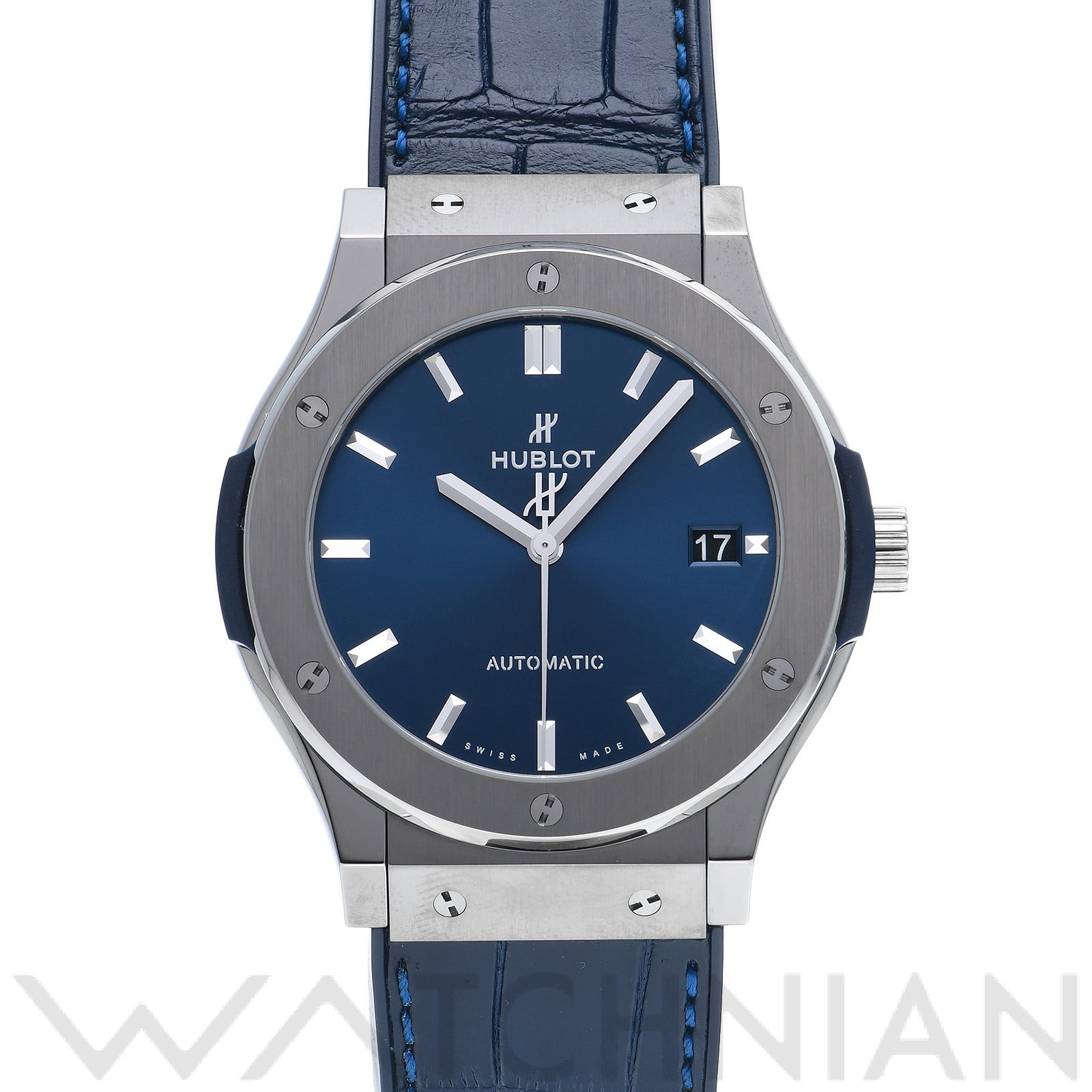ウブロ / HUBLOT クラシックフュージョン チタニウム ブルー 511.NX.7170.LR ブルー メンズ 時計 【中古】【wristwatch】