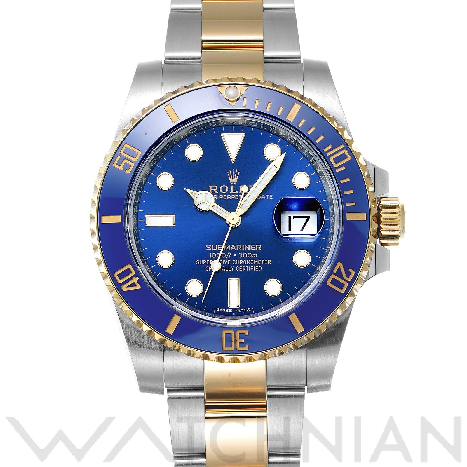 サブマリーナ デイト 116613LB ランダムシリアル ブルー ロレックス ROLEX メンズ 【中古】