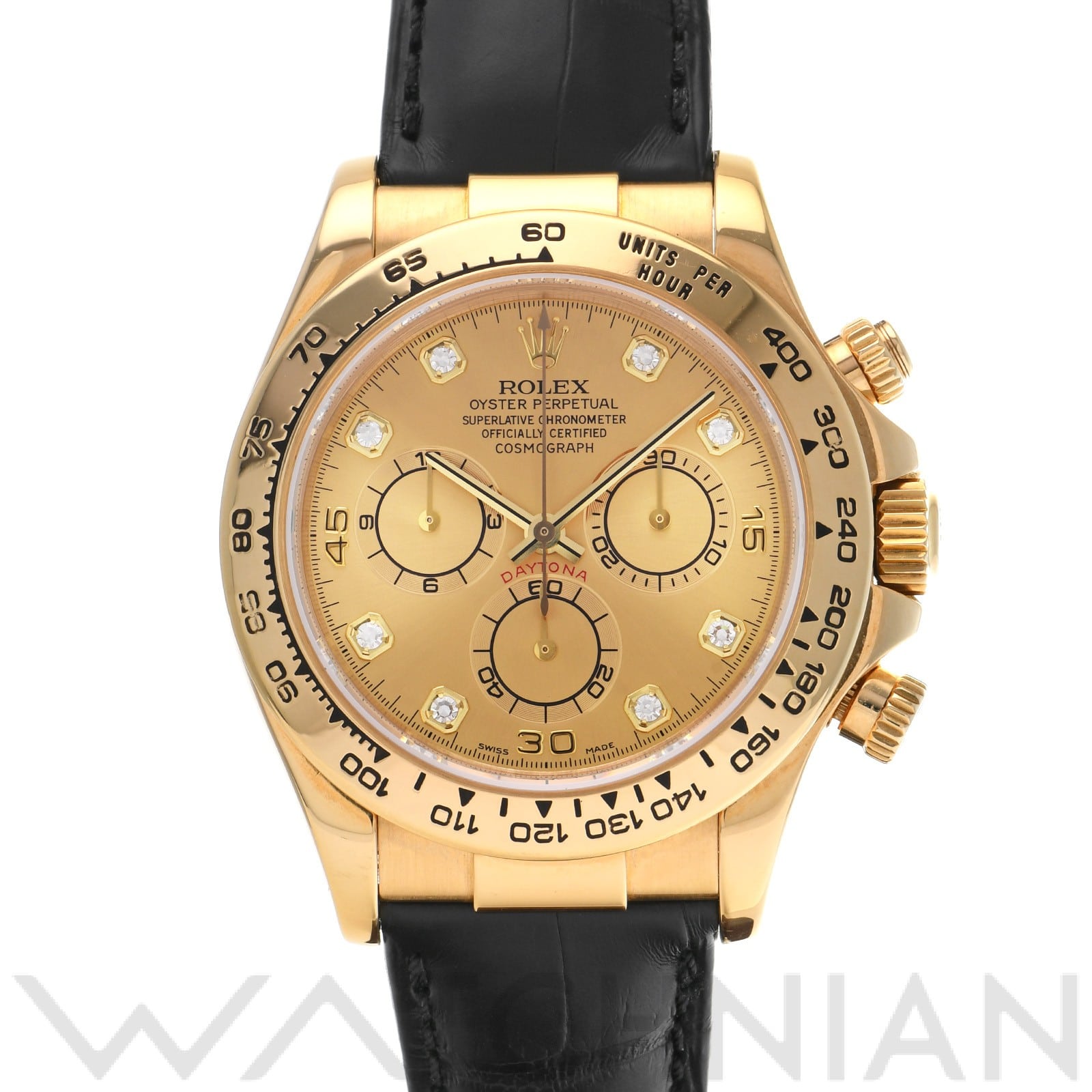 ロレックス コスモグラフ デイトナ 116518G シャンパン/ダイヤモンド メンズ 時計 【中古】【wristwatch】