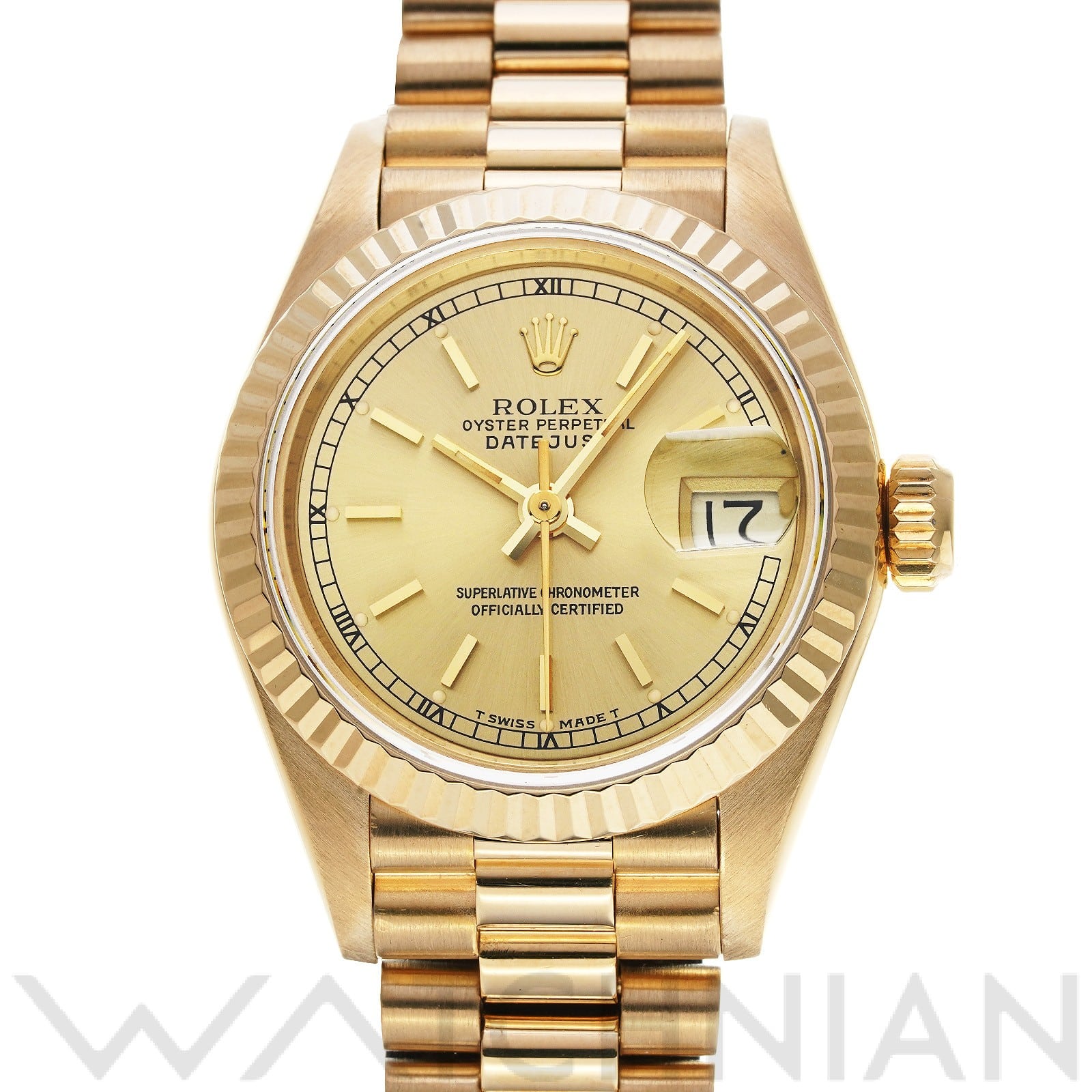 ロレックス デイトジャスト 26 69178 シャンパン レディース 時計 【中古】【wristwatch】