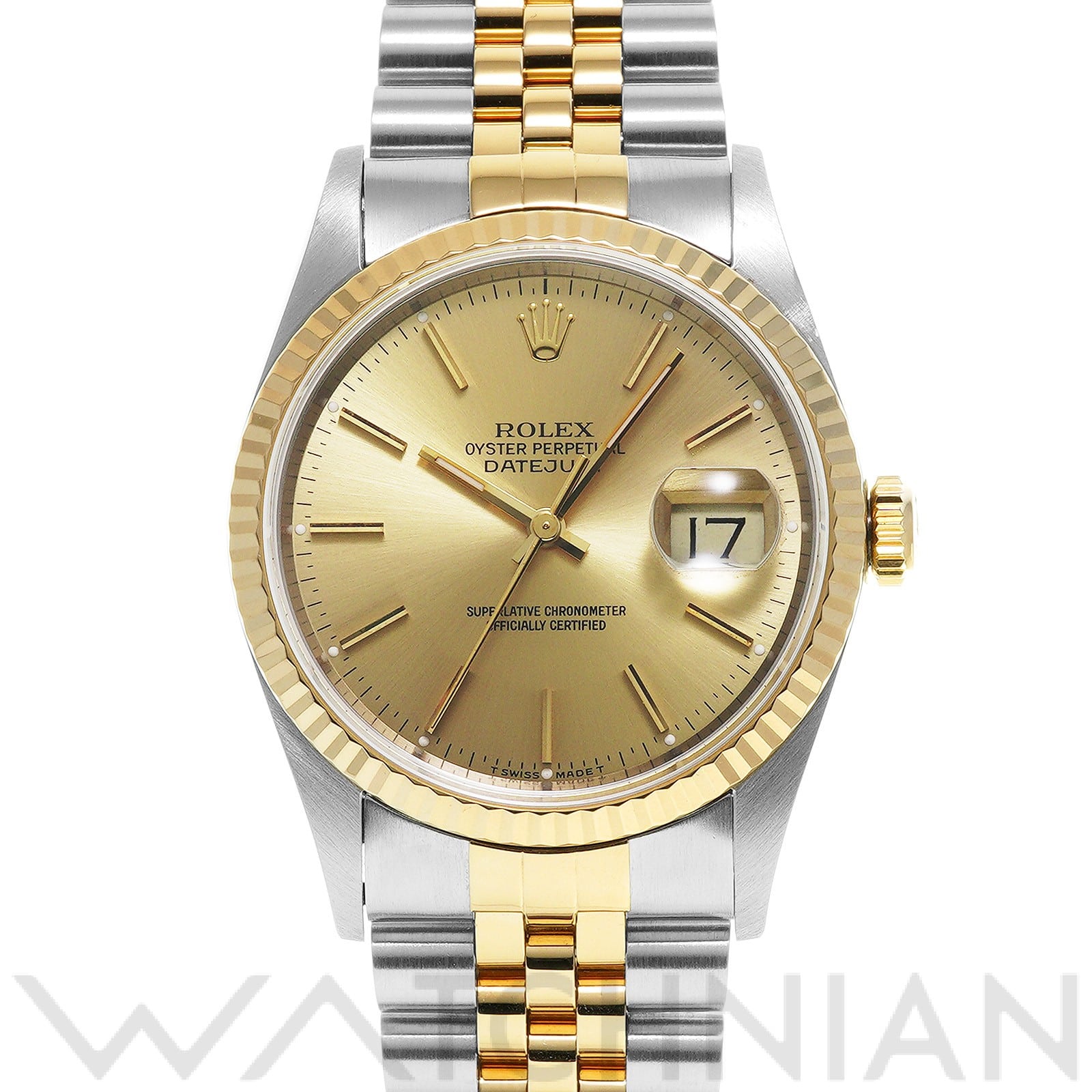 ロレックス デイトジャスト 36 16233 シャンパン メンズ 時計 【中古】【wristwatch】