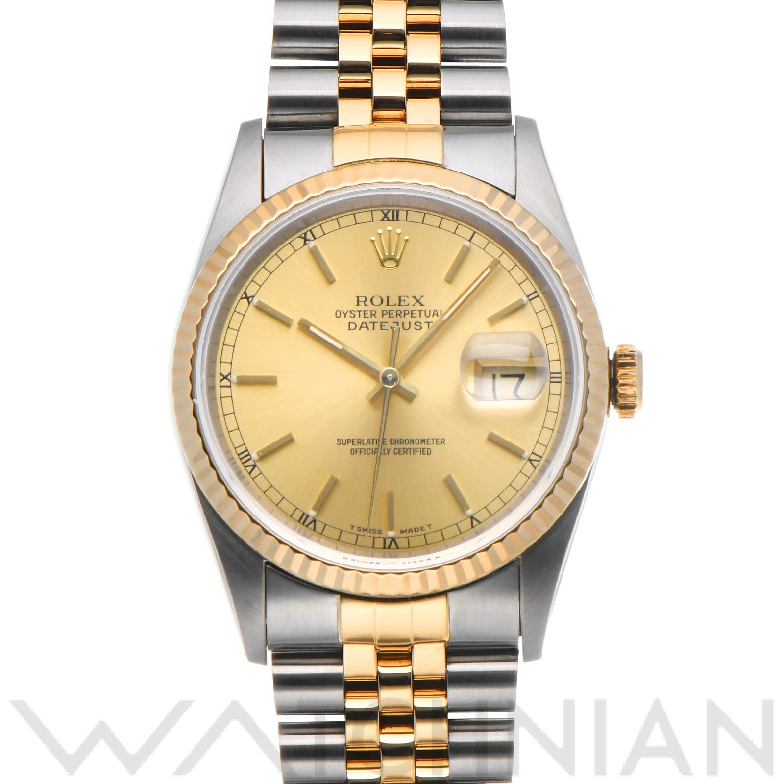 ロレックス デイトジャスト 16233 シャンパン メンズ 時計 【中古】【wristwatch】