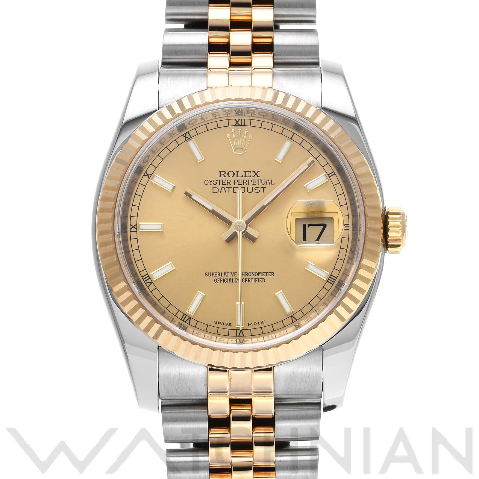 ロレックス デイトジャスト 116233 シャンパン メンズ 時計 【中古】【wristwatch】