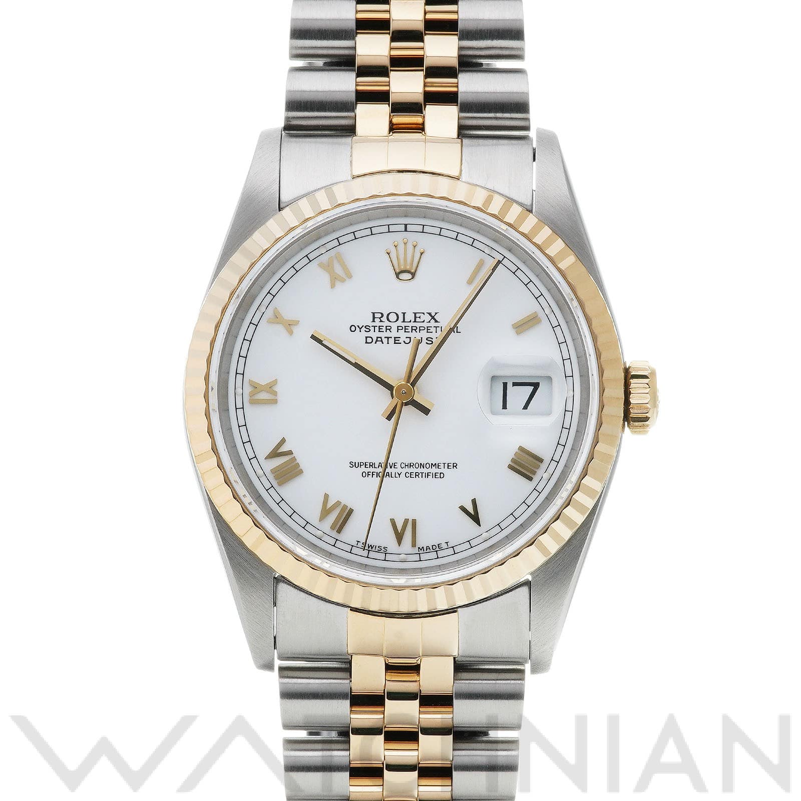 ロレックス デイトジャスト 36 16233 ホワイト メンズ 時計 【中古】【wristwatch】