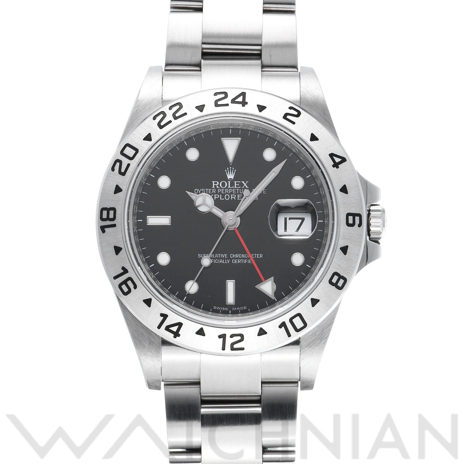 ロレックス エクスプローラーII 16570 ブラック メンズ 時計 【中古】【wristwatch】