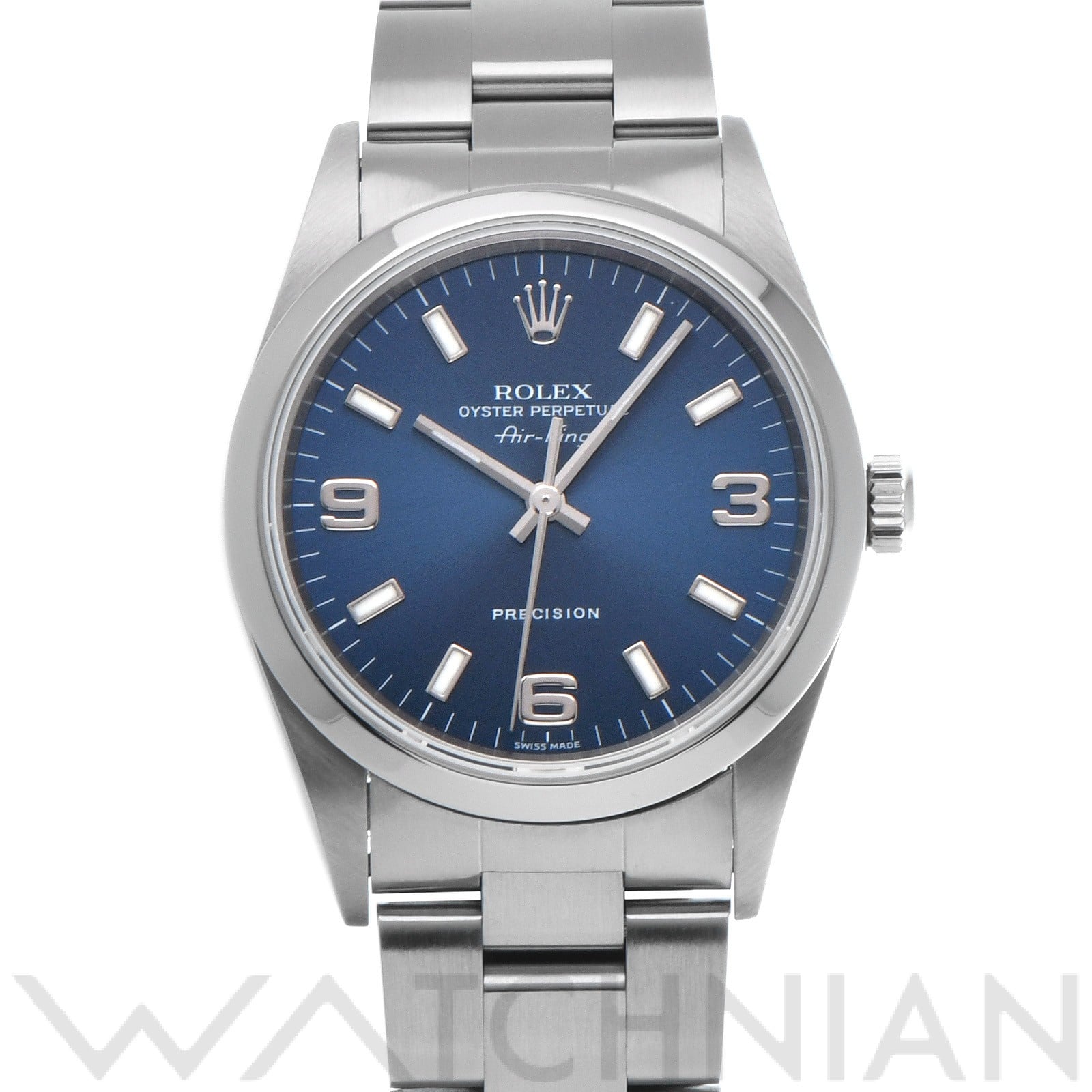 ロレックス エアキング 14000M ブルー メンズ 時計 【中古】【wristwatch】