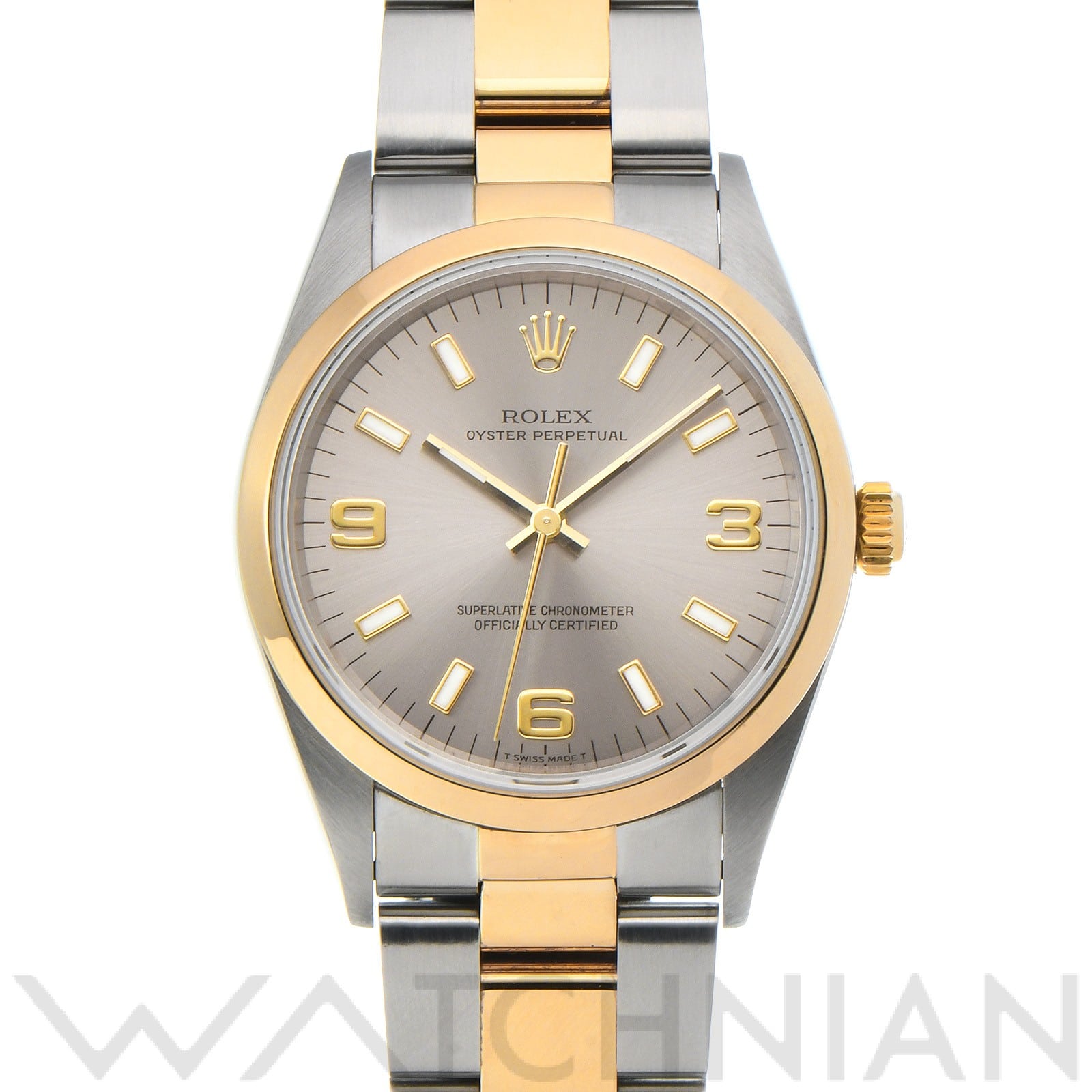 ロレックス / ROLEX オイスターパーペチュアル 14203 グレー メンズ 時計 【中古】【wristwatch】