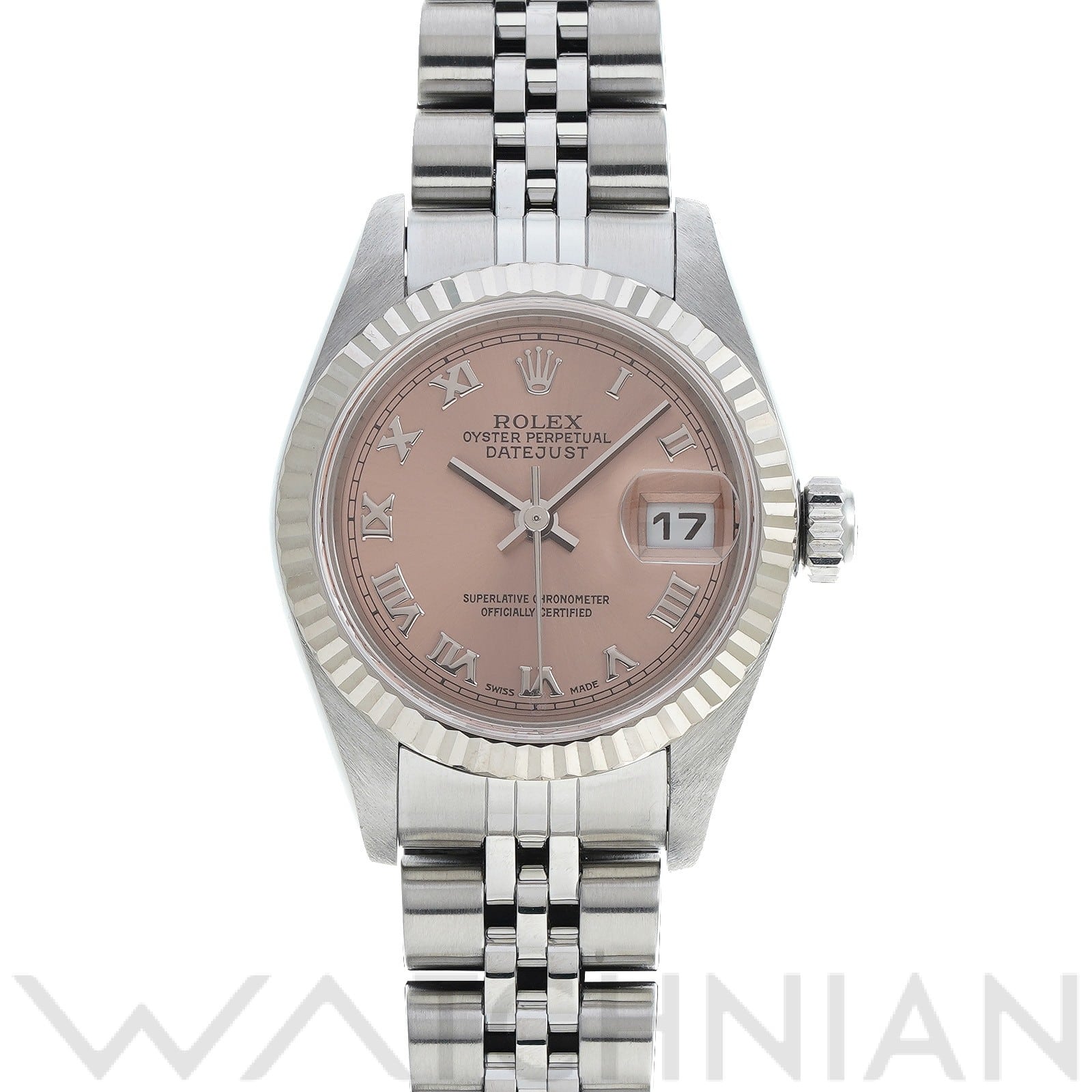 ロレックス デイトジャスト 79174 ピンク レディース 時計 【中古】【wristwatch】