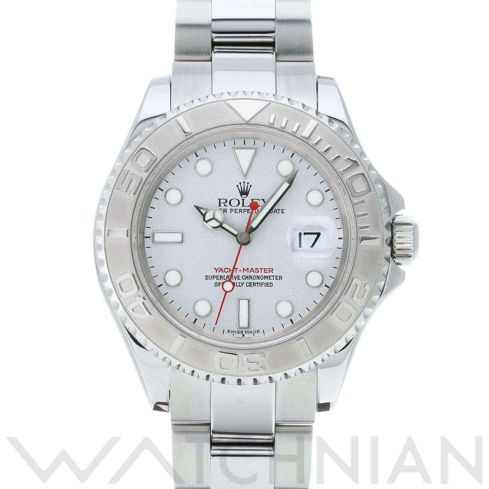 ヨットマスター ロレジウム 16622 F番(2004年頃製造) グレー ロレックス ROLEX メンズ 【中古】