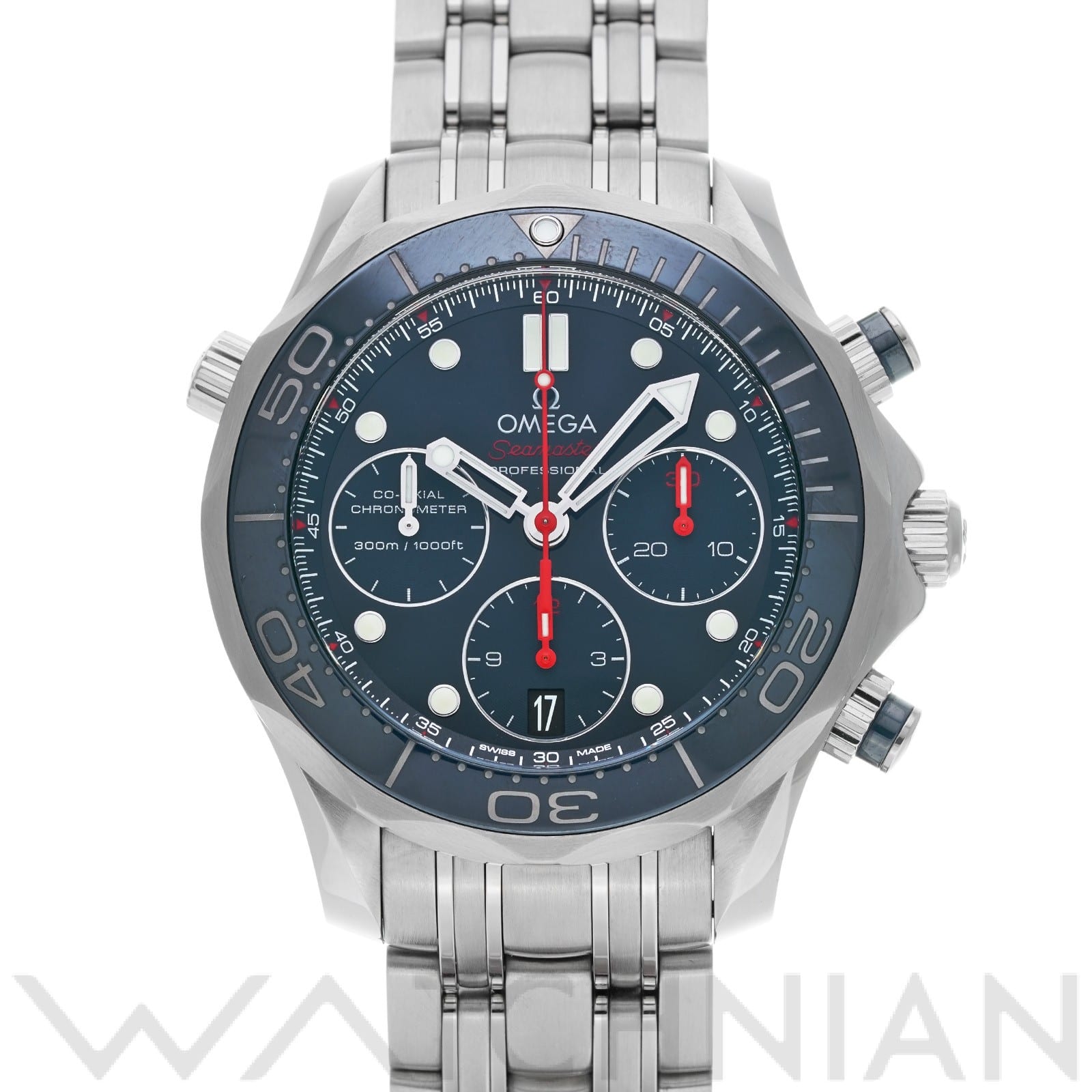 オメガ / OMEGA シーマスター ダイバー 300 コーアクシャル クロノグラフ 212.30.42.50.03.001 ブルー メンズ 時計 【中古】【wristwatch】