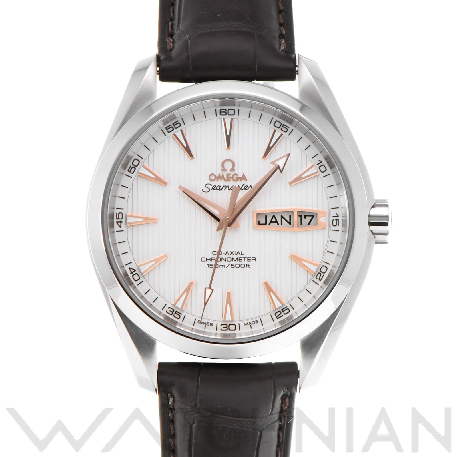 オメガ / OMEGA シーマスター アクアテラ コーアクシャル アニュアルカレンダー 231.13.43.22.02.002 シルバー メンズ 時計 【中古】【wristwatch】