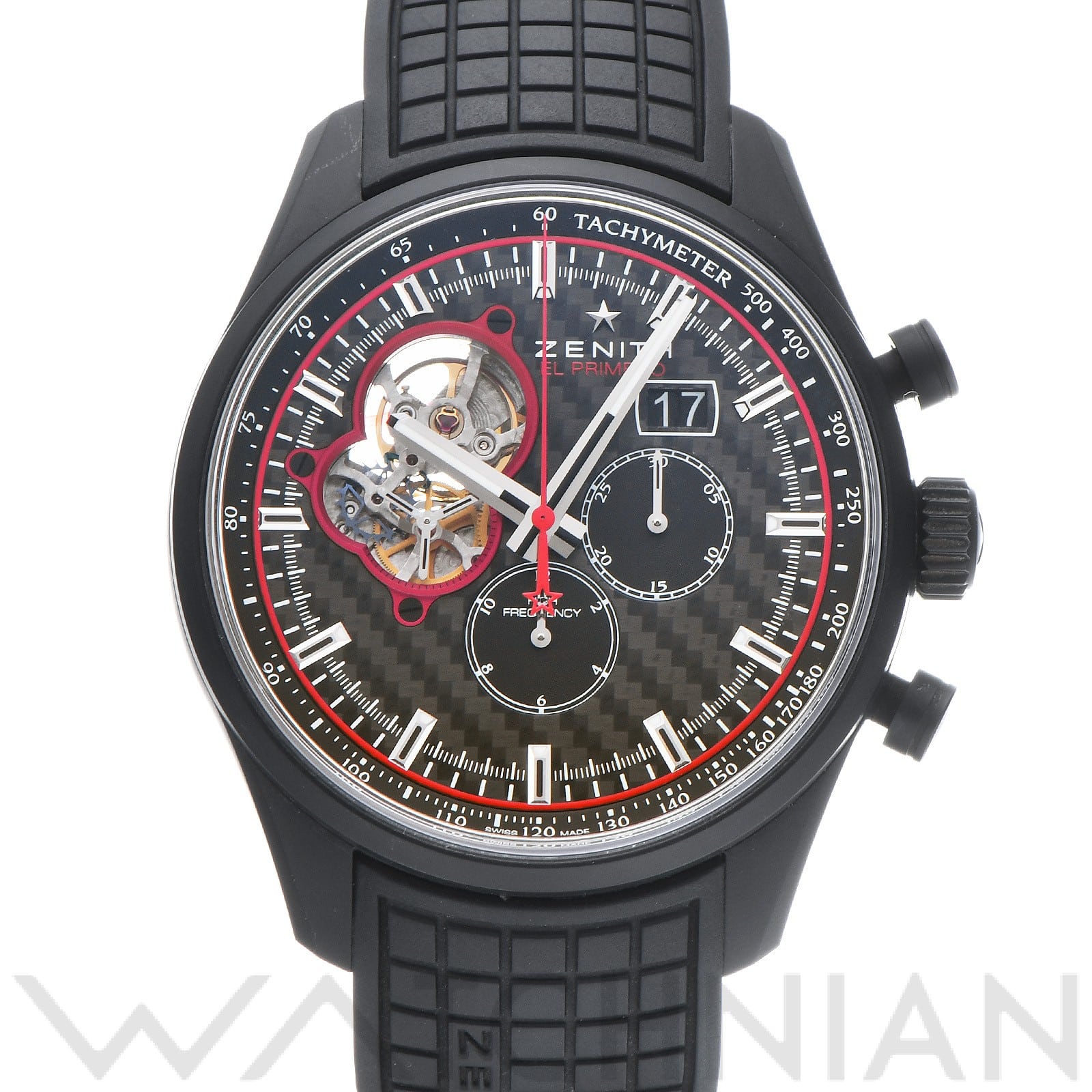 ゼニス / ZENITH クロノマスター エル・プリメロ ブリット 24.2160.4063/28.R515 ブラックカーボン メンズ 時計 【中古】【wristwatch】