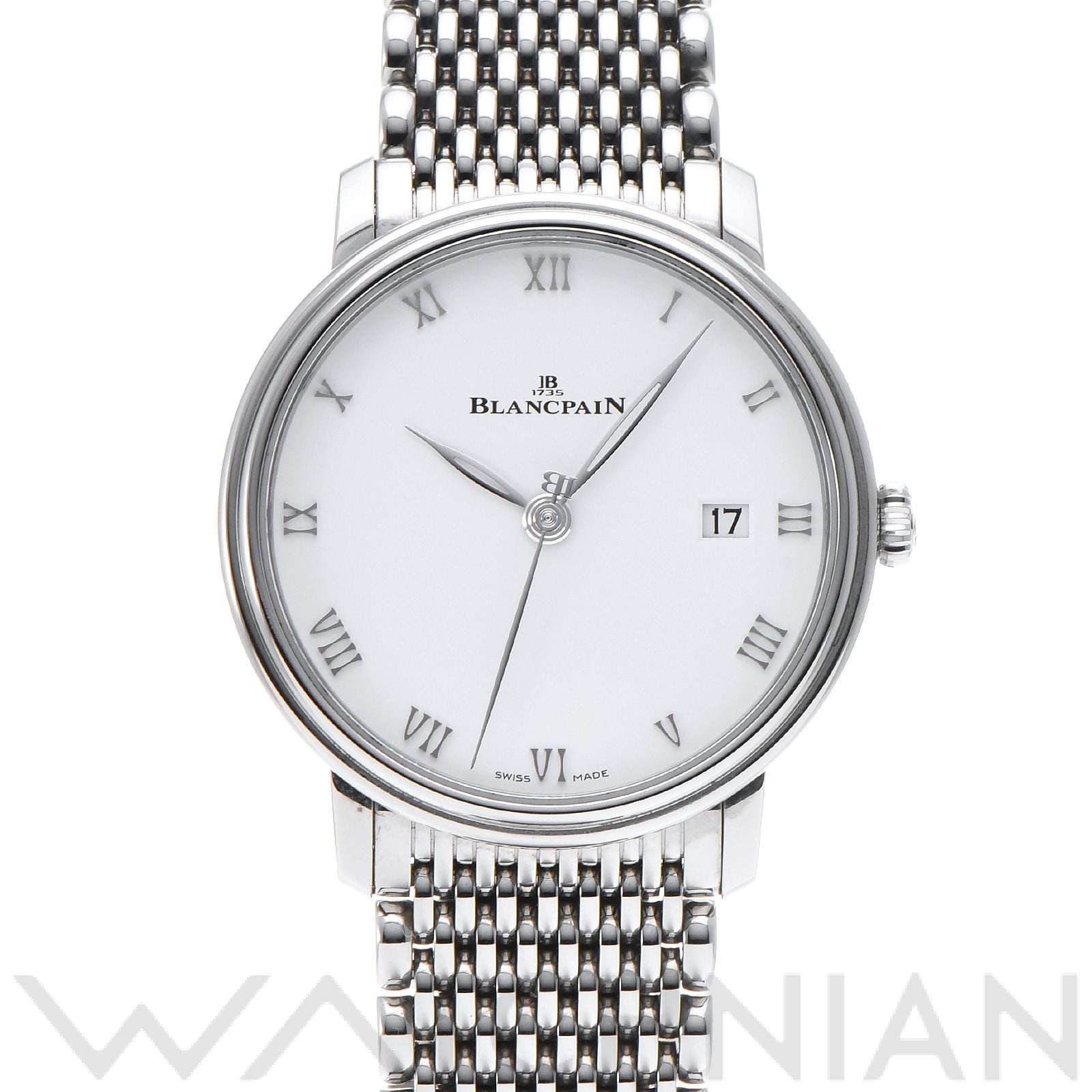 ブランパン / Blancpain ヴィルレ ウルトラスリム 6224 1127 MMB ホワイト メンズ 時計 【中古】【wristwatch】