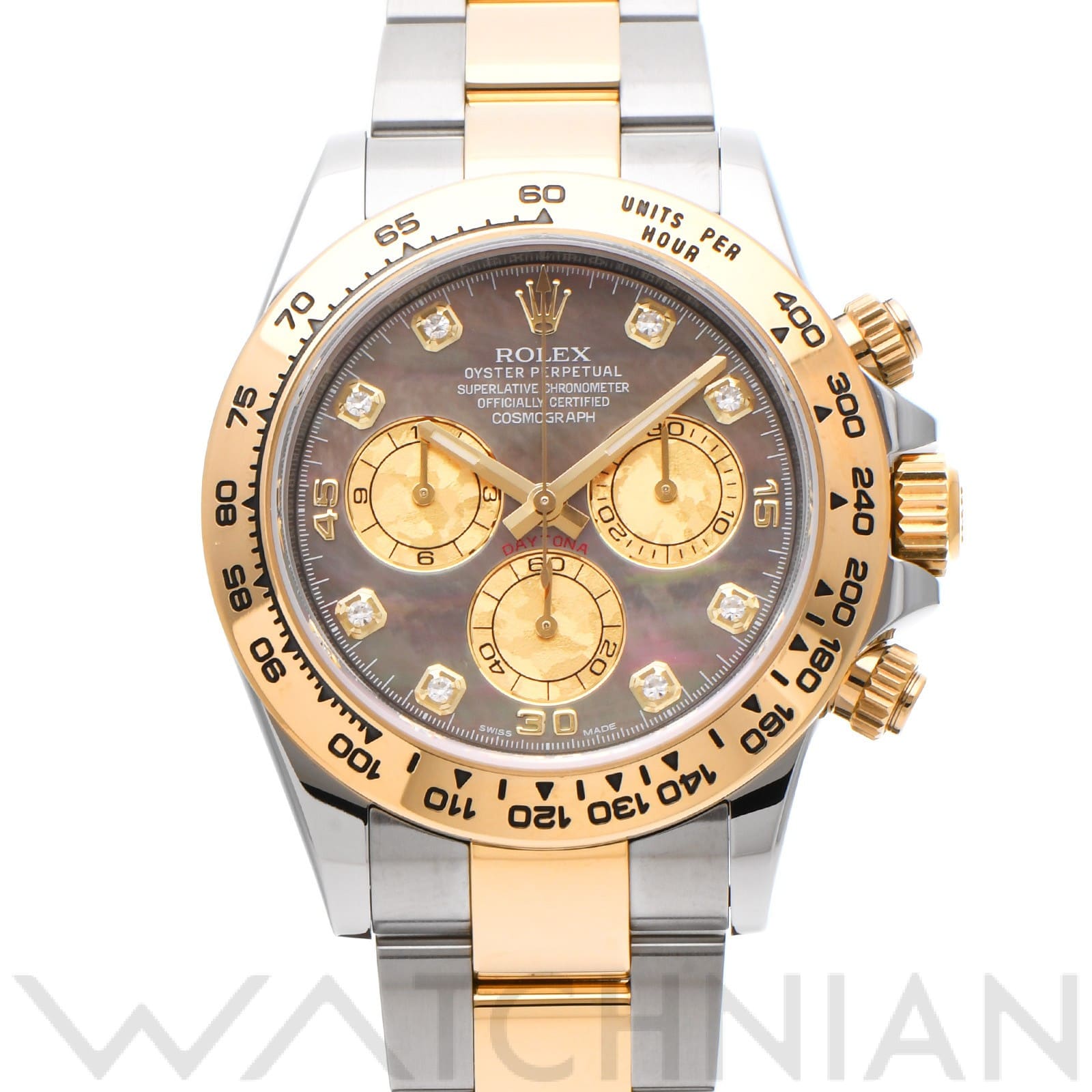 ロレックス コスモグラフ デイトナ 116503NG ブラックシェル/ゴールドクリスタル/ダイヤモンド メンズ 時計 【中古】【wristwatch】