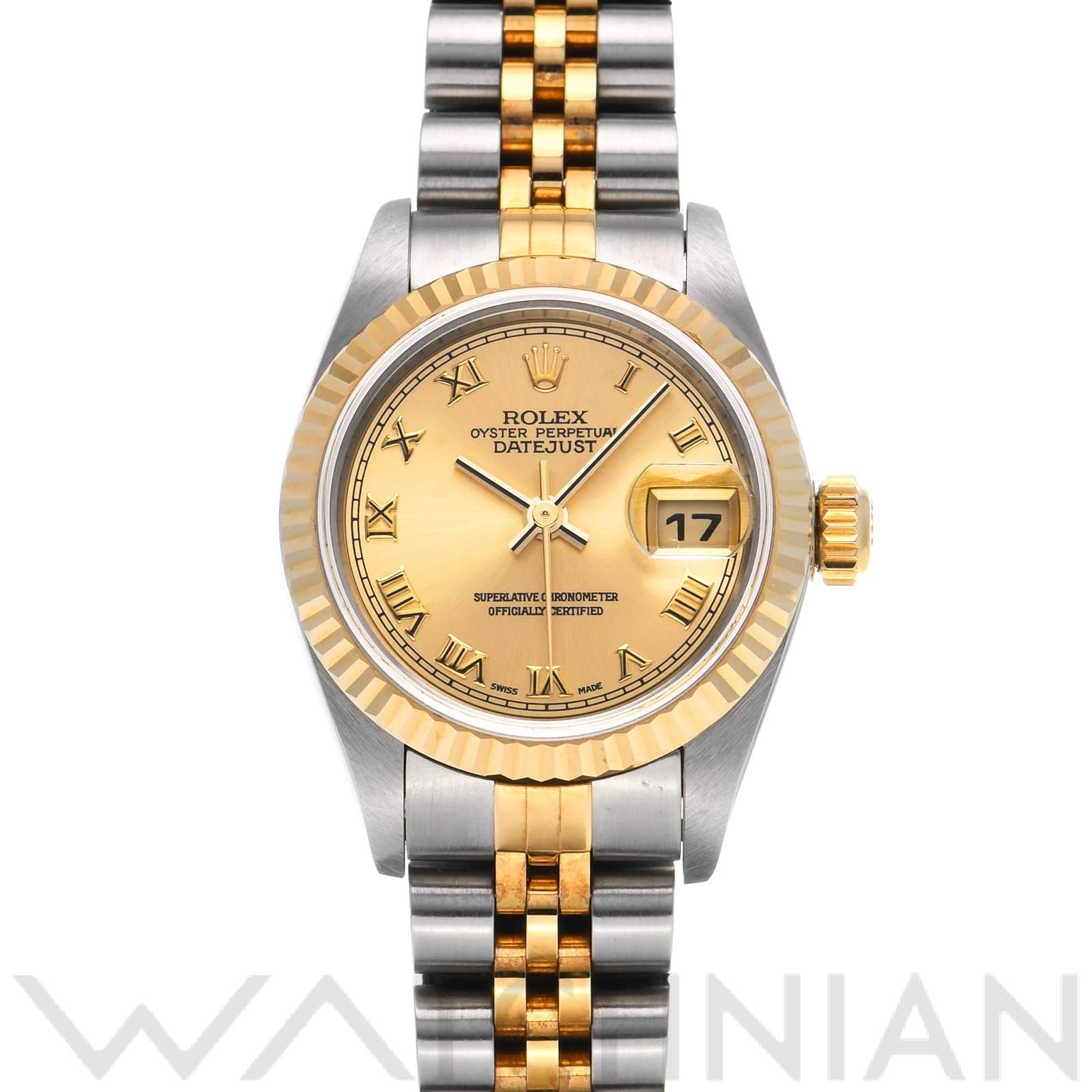 ロレックス デイトジャスト 26 79173 シャンパン レディース 時計 【中古】【wristwatch】