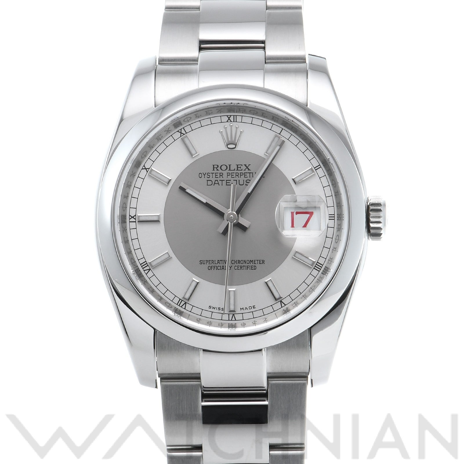 ロレックス デイトジャスト 36 116200 シルバー メンズ 時計 【中古】【wristwatch】