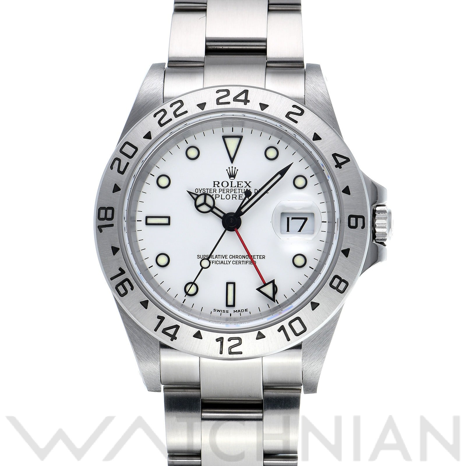 ロレックス エクスプローラーII 16570 ホワイト メンズ 時計 【中古】【wristwatch】