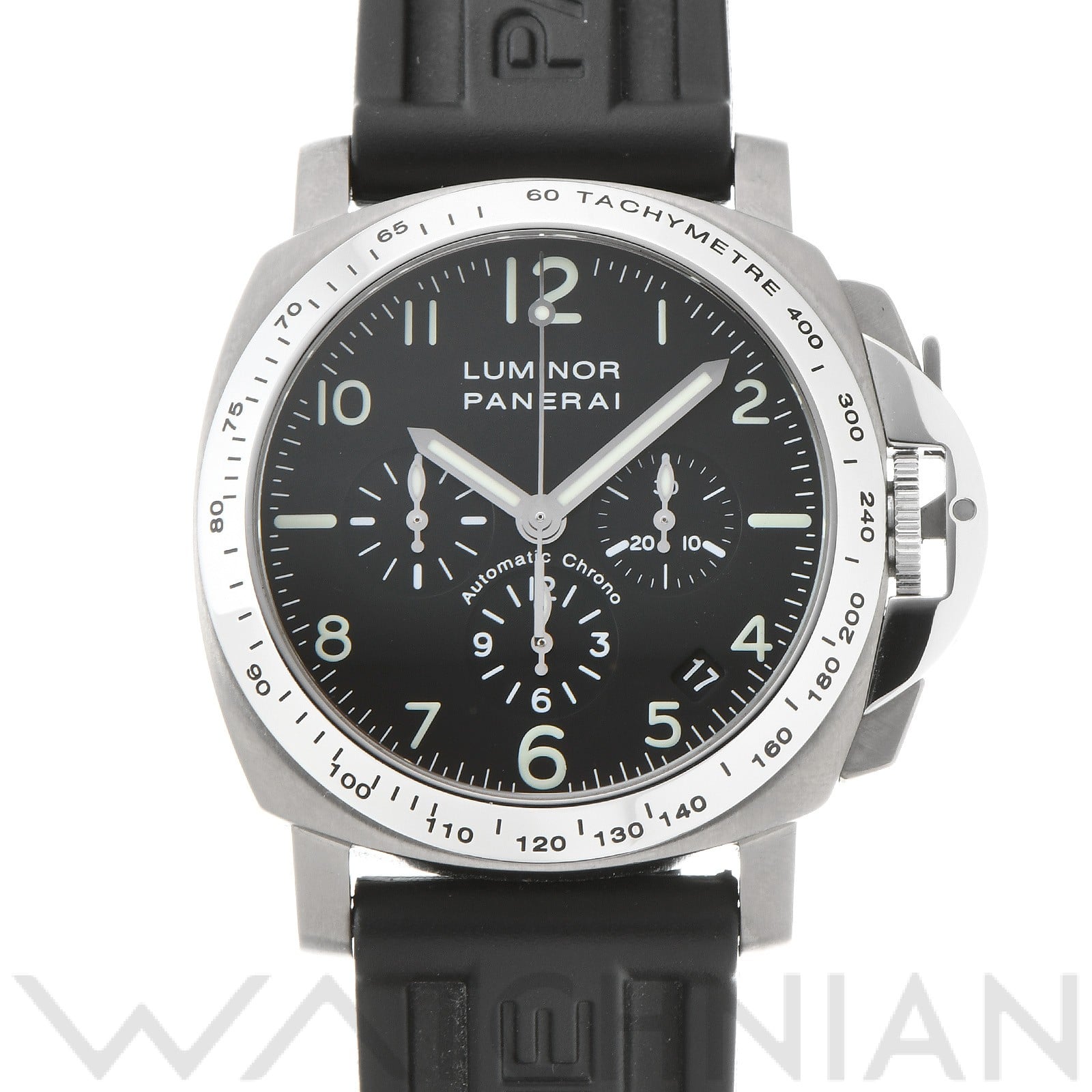 ルミノール クロノ エル・プリメロ PAM00072 D番(2001年製造) ブラック パネライ OFFICINE PANERAI メンズ 【中古】