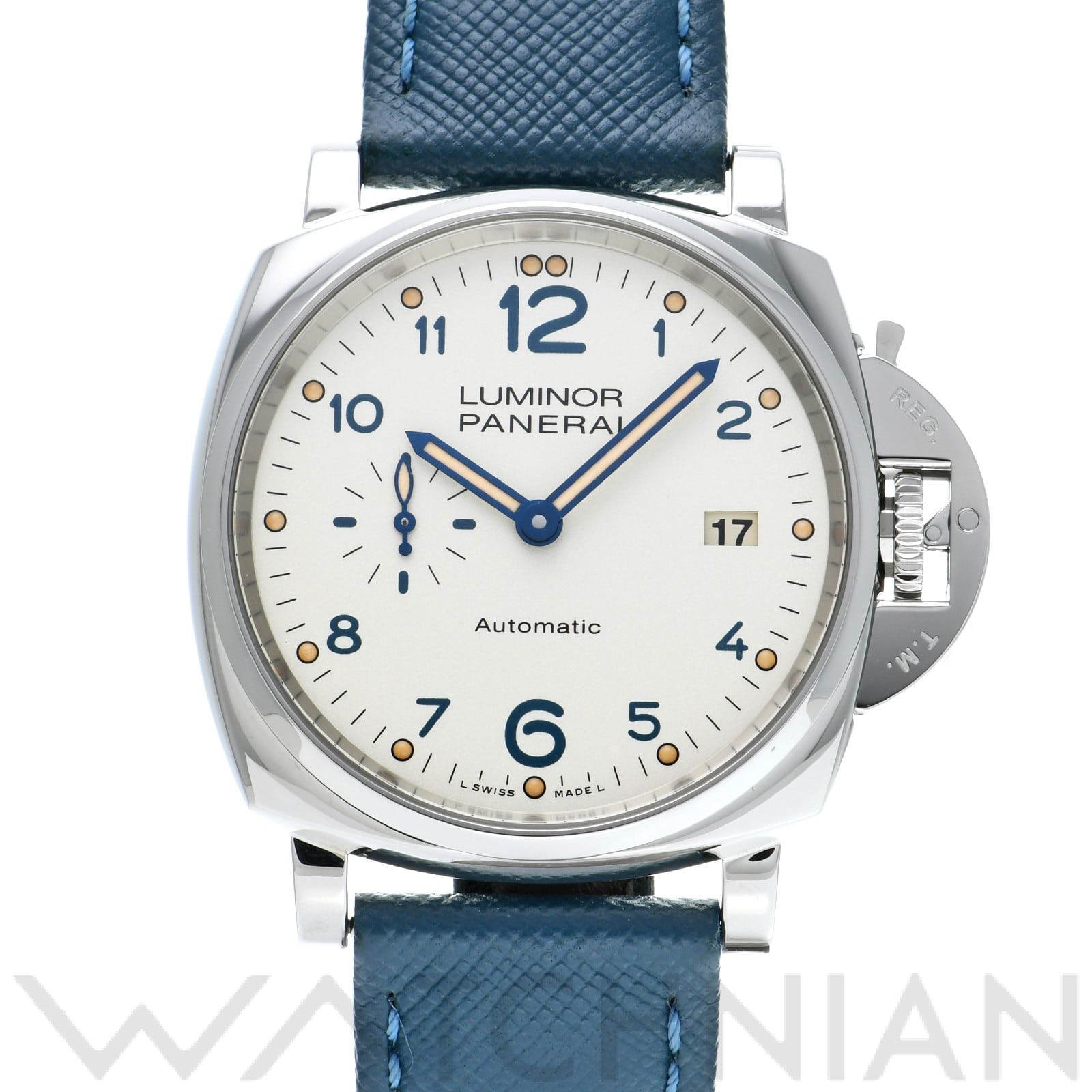 ルミノール ドゥエ 3デイズ アッチャイオ PAM00906 U番(2018年製造) シルバー パネライ OFFICINE PANERAI メンズ 【中古】