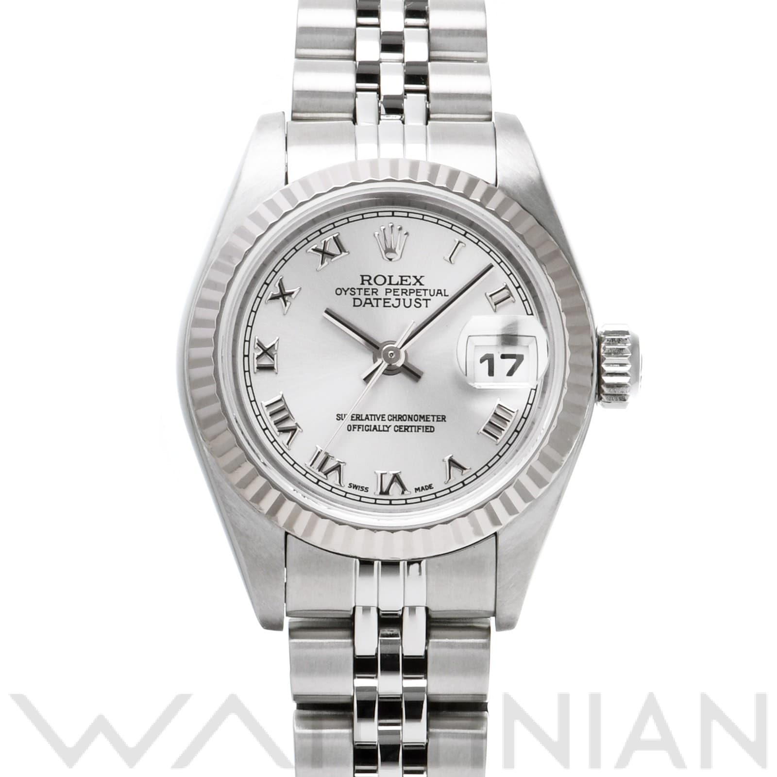 ロレックス デイトジャスト 79174 グレー レディース 時計 【中古】【wristwatch】