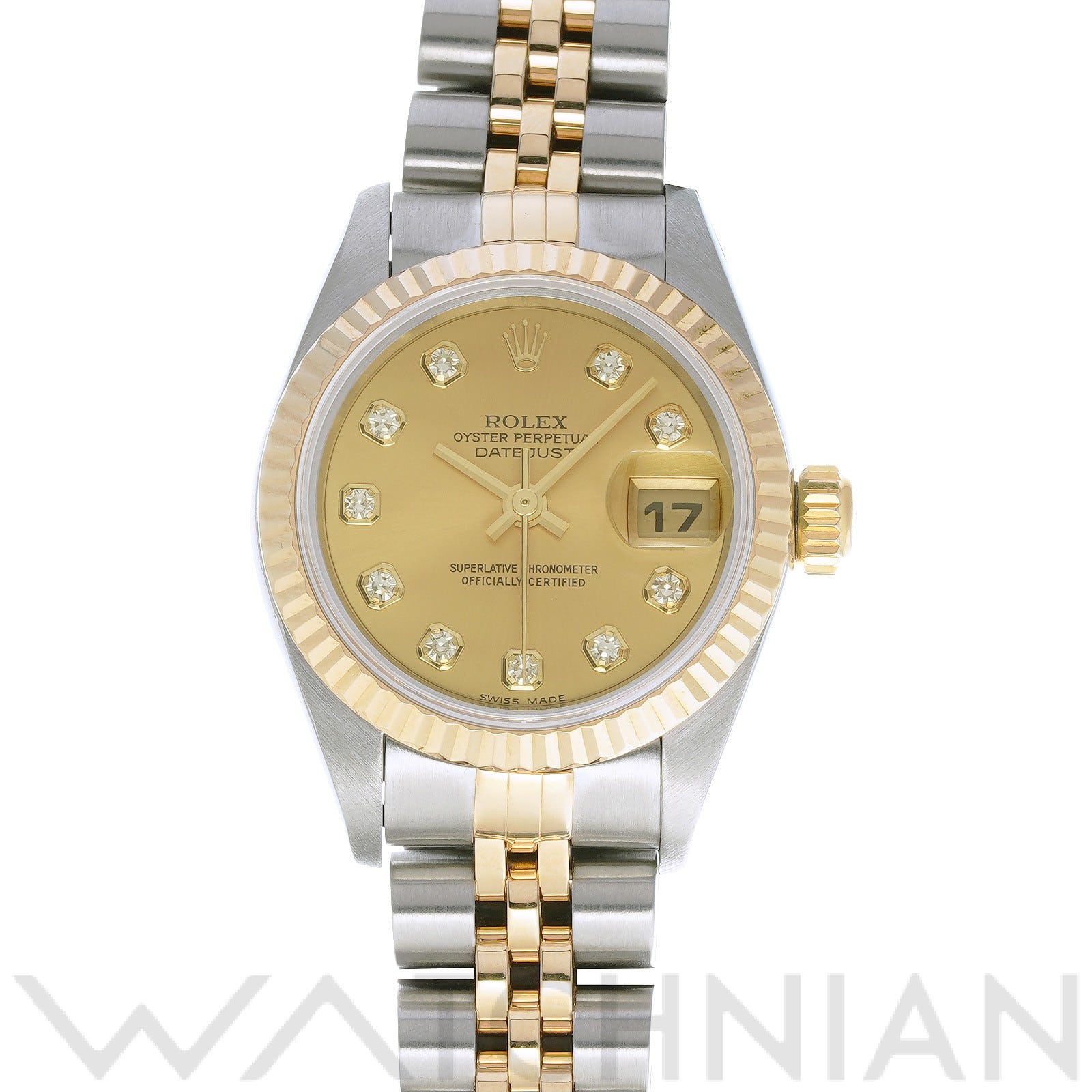 ロレックス デイトジャスト 79173G シャンパン/ダイヤモンド レディース 時計 【中古】【wristwatch】