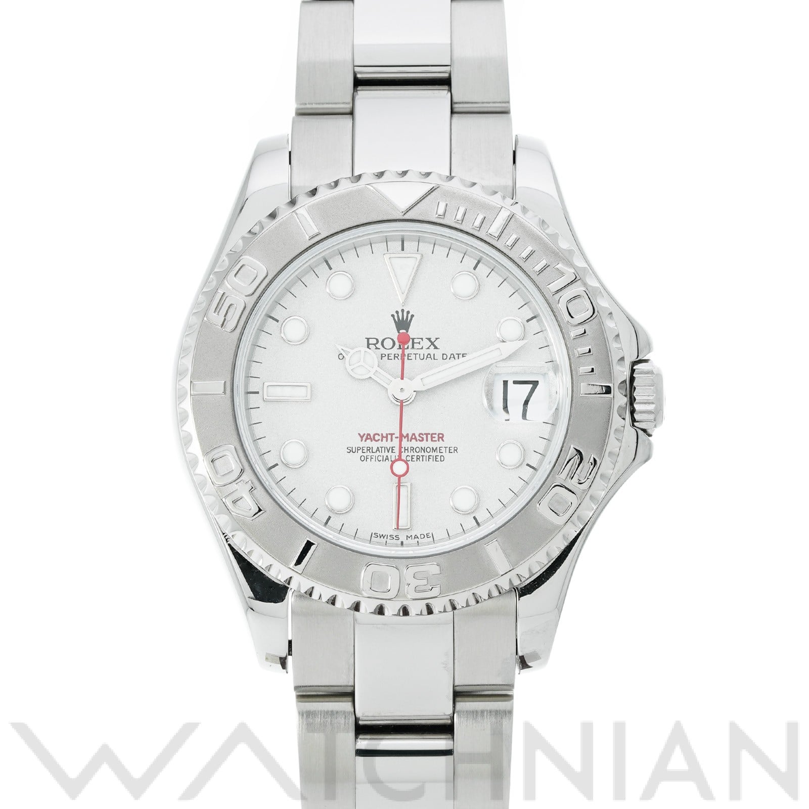 ヨットマスター ロレジウム 168622 A番(1999年頃製造) グレー ロレックス ROLEX ユニセックス 【中古】