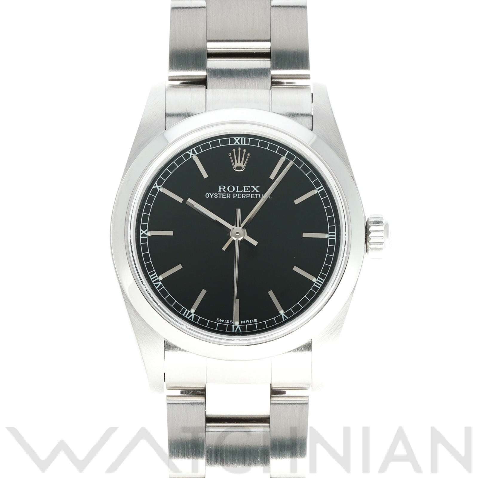 オイスターパーペチュアル 77080 A番(1999年頃製造) ブラック ロレックス ROLEX ユニセックス 【中古】