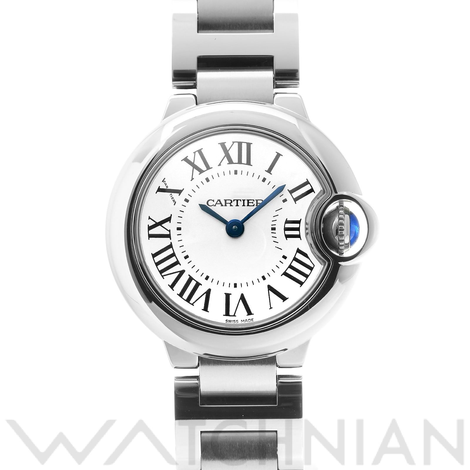 カルティエ / CARTIER バロンブルー SM 28ミリ W69010Z4 シルバー レディース 時計 【中古】【wristwatch】