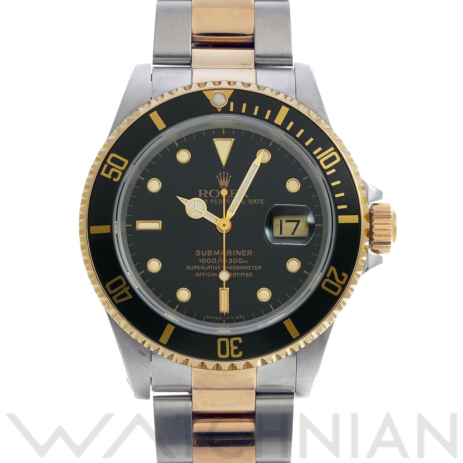 サブマリーナ デイト 16613 E番(1991年頃製造) ブラック ロレックス ROLEX メンズ 【中古】