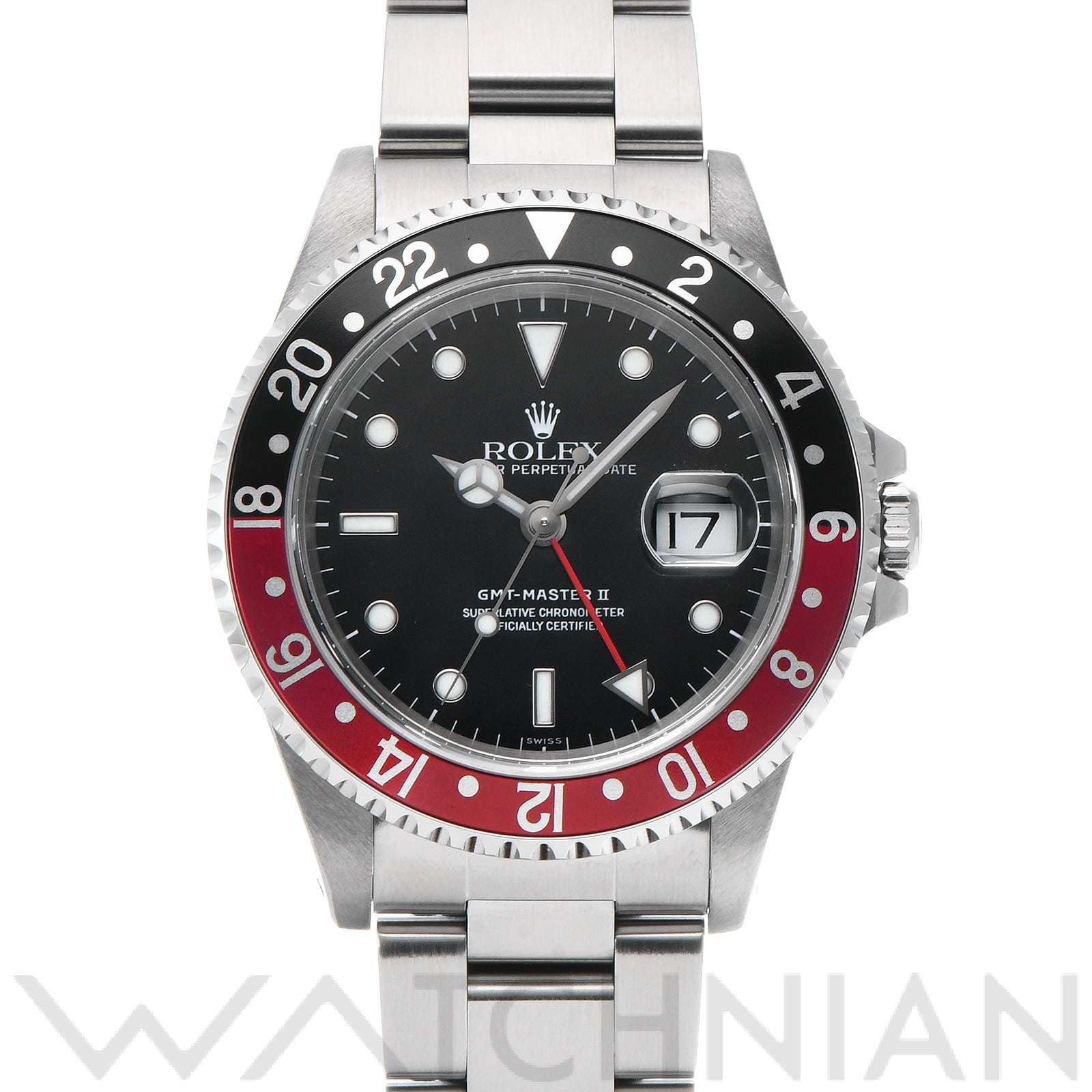 ロレックス GMTマスターII 16710 ブラック メンズ 時計 【中古】【wristwatch】