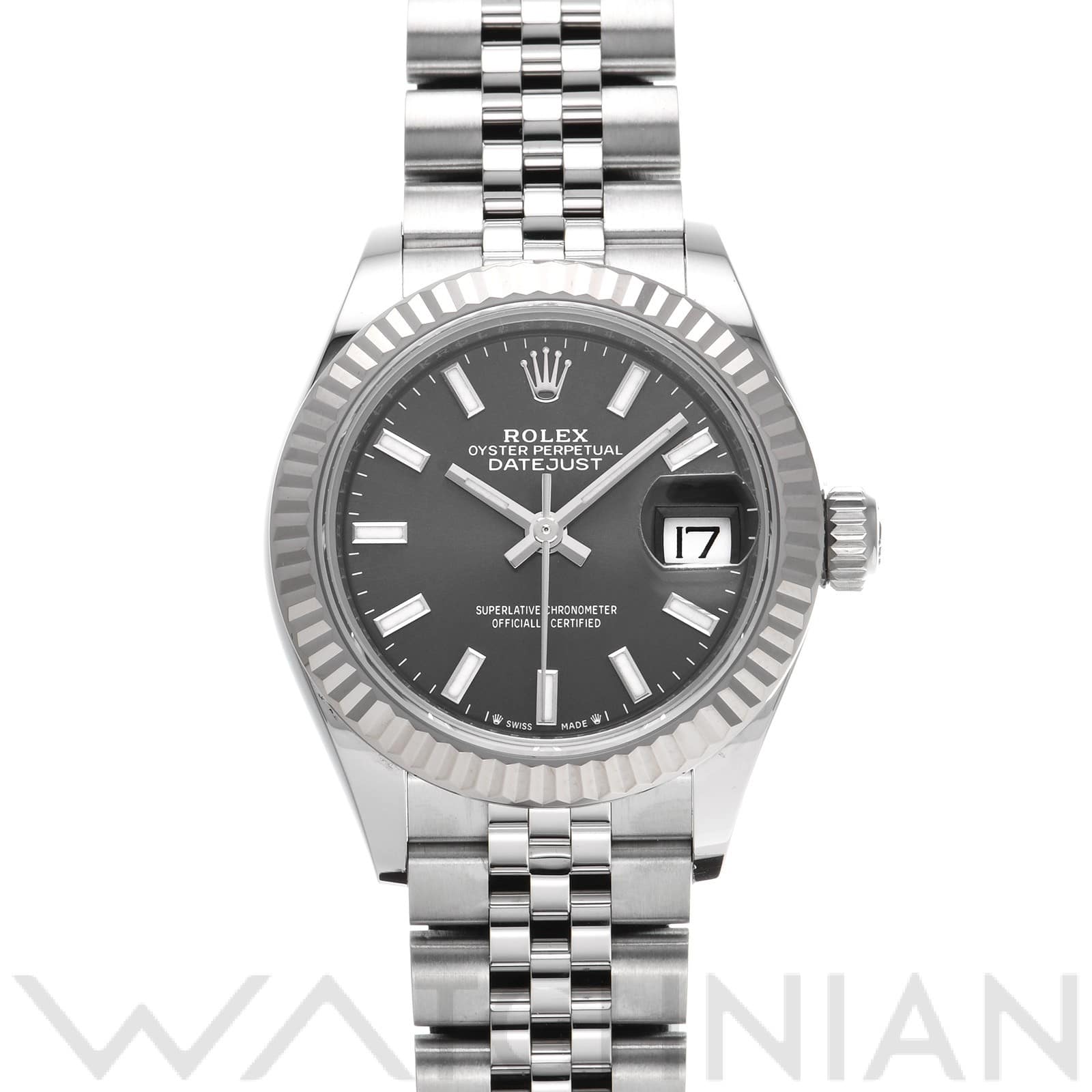 ロレックス レディ デイトジャスト 28 279174 グレー レディース 時計 【中古】【wristwatch】