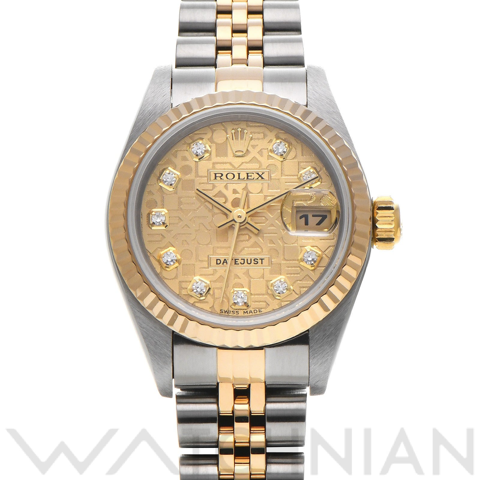 ロレックス デイトジャスト 26 79173G シャンパンコンピュータ/ダイヤモンド レディース 時計 【中古】【wristwatch】