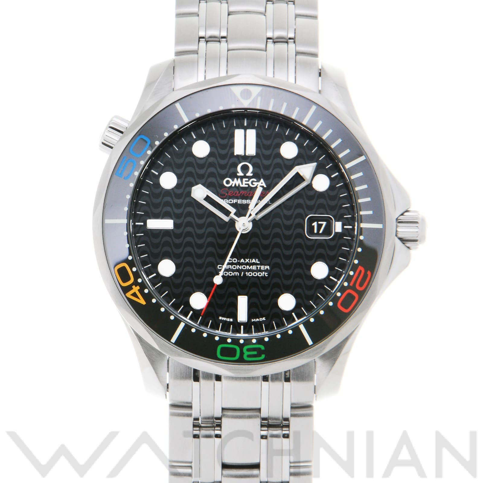 オメガ / OMEGA シーマスター ダイバー300 コーアクシャル オリンピックコレクション リオ2016 522.30.41.20.01.001 ブラック メンズ 時計 【中古】【wristwatch】