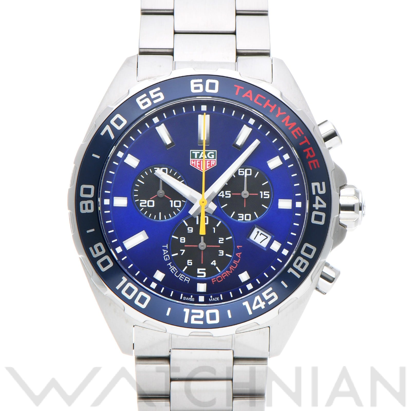 タグ ホイヤー / TAG HEUER フォーミュラ1 クォーツ クロノグラフ レッドブルレーシング CAZ101AB.BA0842 ブルー/ブラック メンズ 時計 【中古】【wristwatch】